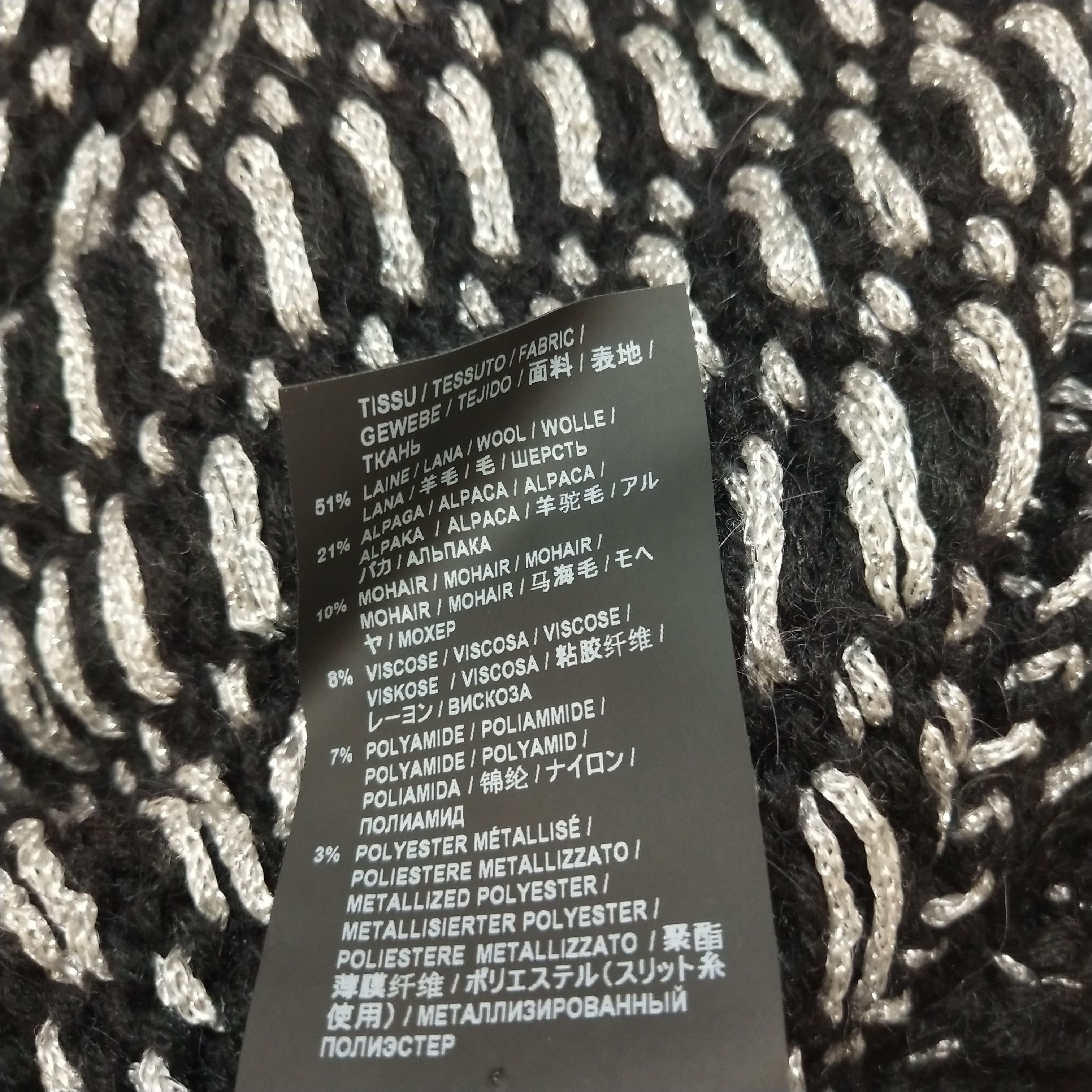 Saint Laurent Paris Saint Laurent Alpaca Blend Poncho Sweater Size S Size S / US 4 / IT 40 - 6 Thumbnail