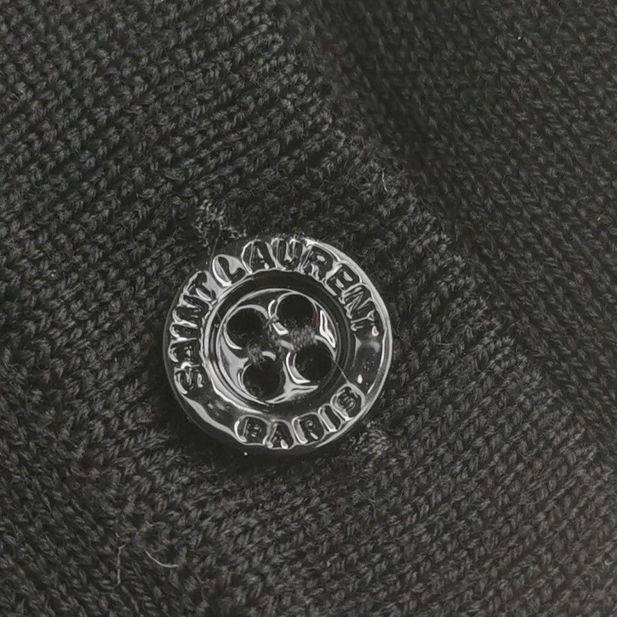 Saint Laurent Paris Saint Laurent Wool Polo Shirt S Size S / US 4 / IT 40 - 3 Thumbnail