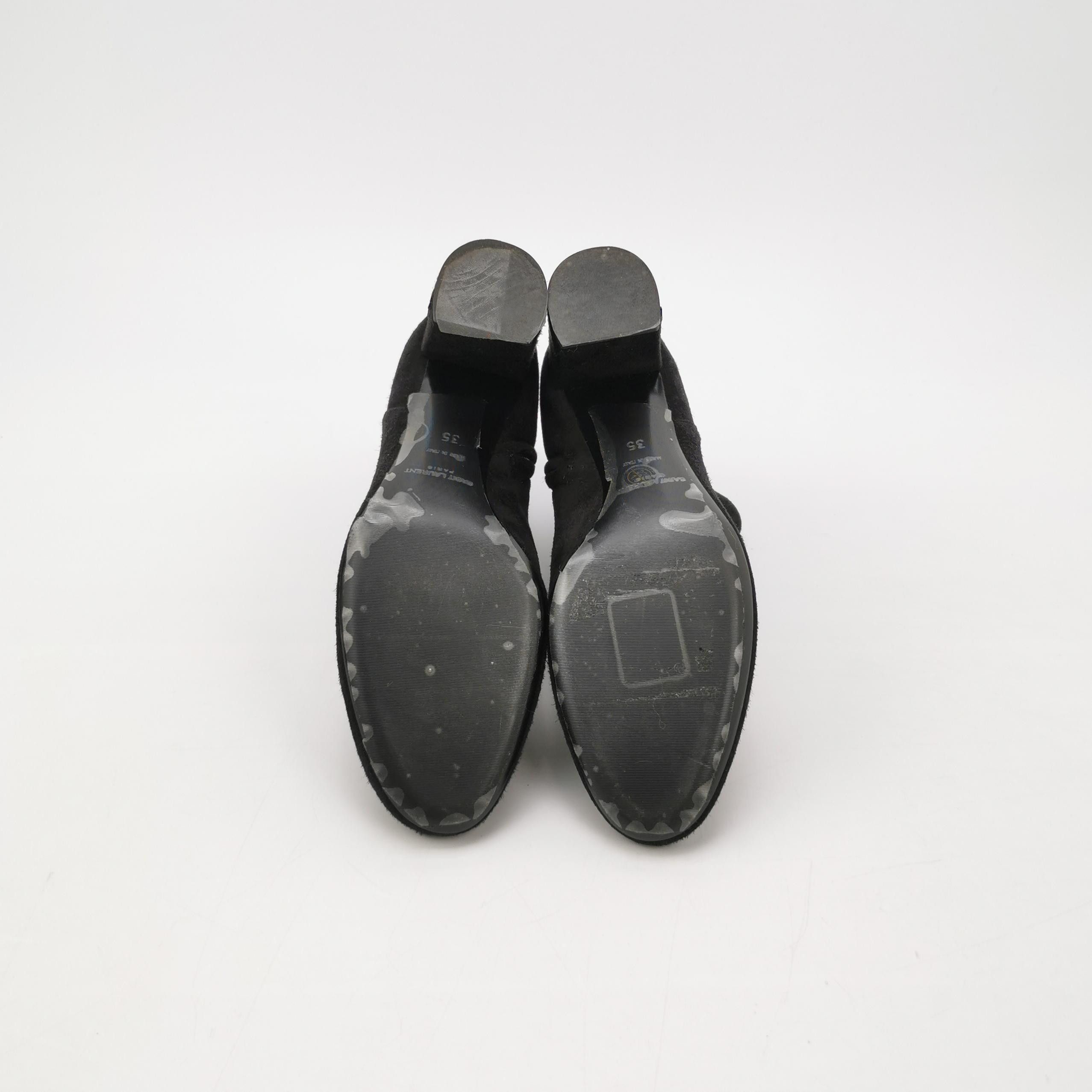 Saint Laurent Paris Saint Laurent Suede Ankle Boots Size 35 Size US 5 / IT 35 - 5 Thumbnail