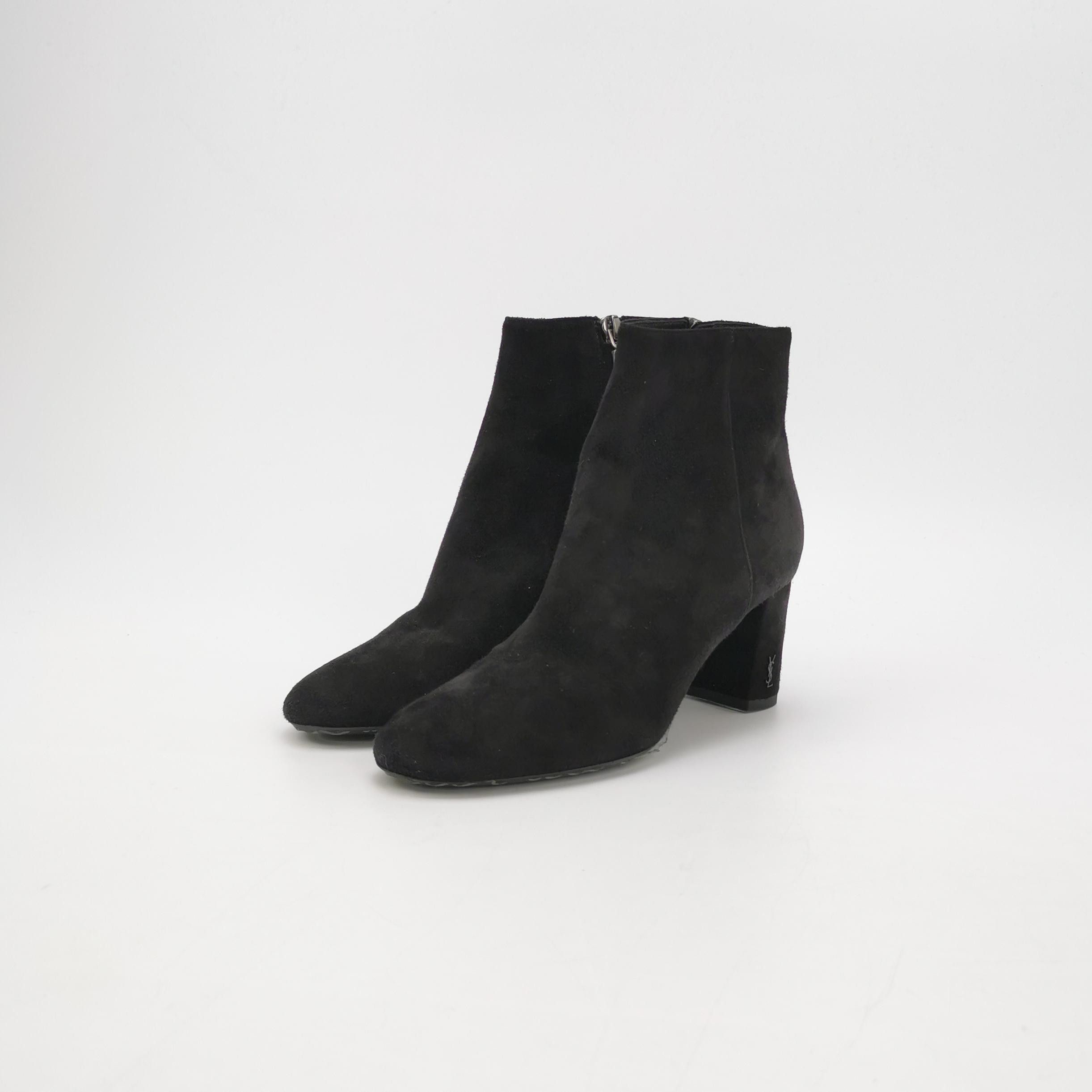 Saint Laurent Paris Saint Laurent Suede Ankle Boots Size 35 Size US 5 / IT 35 - 2 Thumbnail