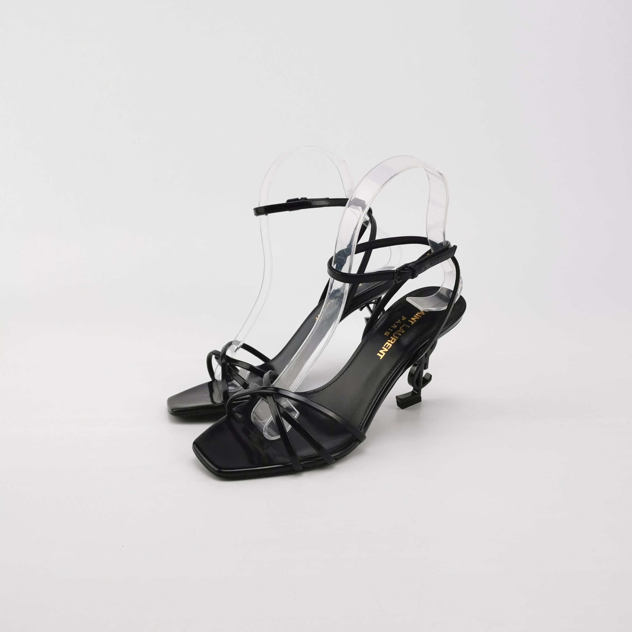 Saint Laurent Paris Saint Laurent Opyum Logo Heel Sandals Size 35 Size US 5 / IT 35 - 2 Thumbnail