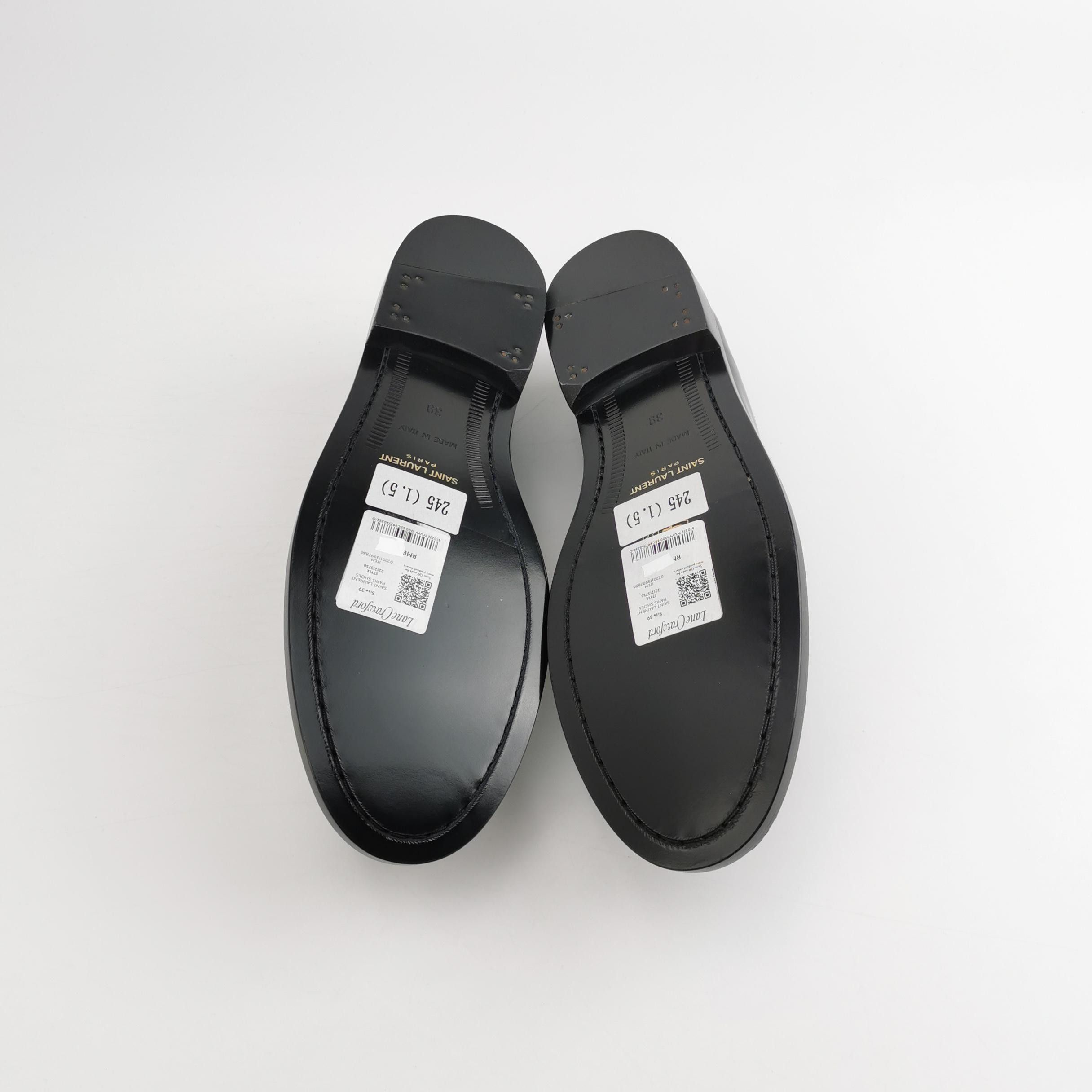 Saint Laurent Paris Saint Laurent Leather Logo Loafers Size 39 Size US 9 / IT 39 - 5 Thumbnail