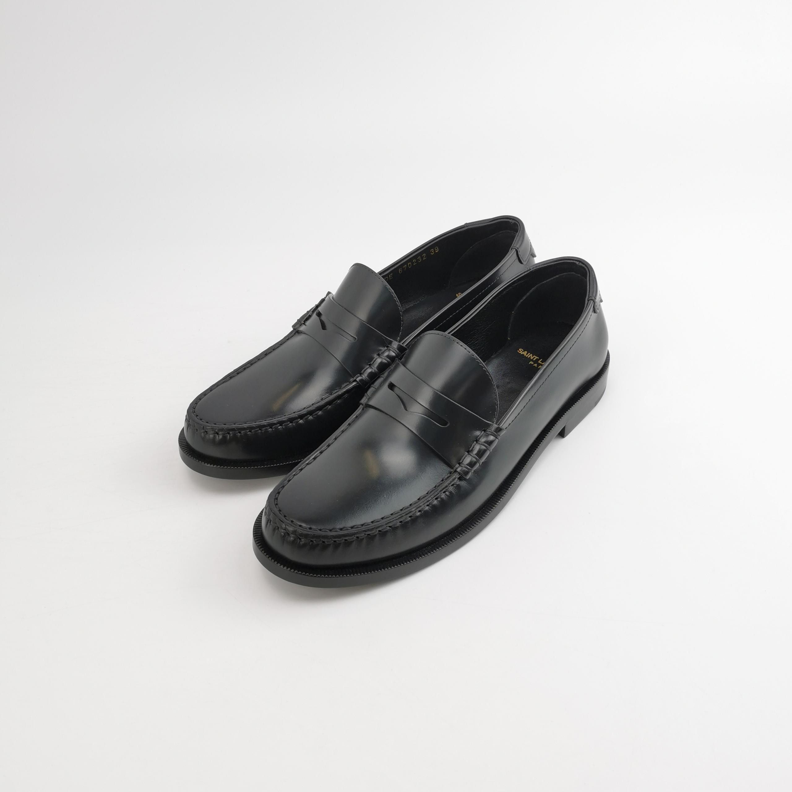 Saint Laurent Paris Saint Laurent Leather Logo Loafers Size 39 Size US 9 / IT 39 - 2 Thumbnail