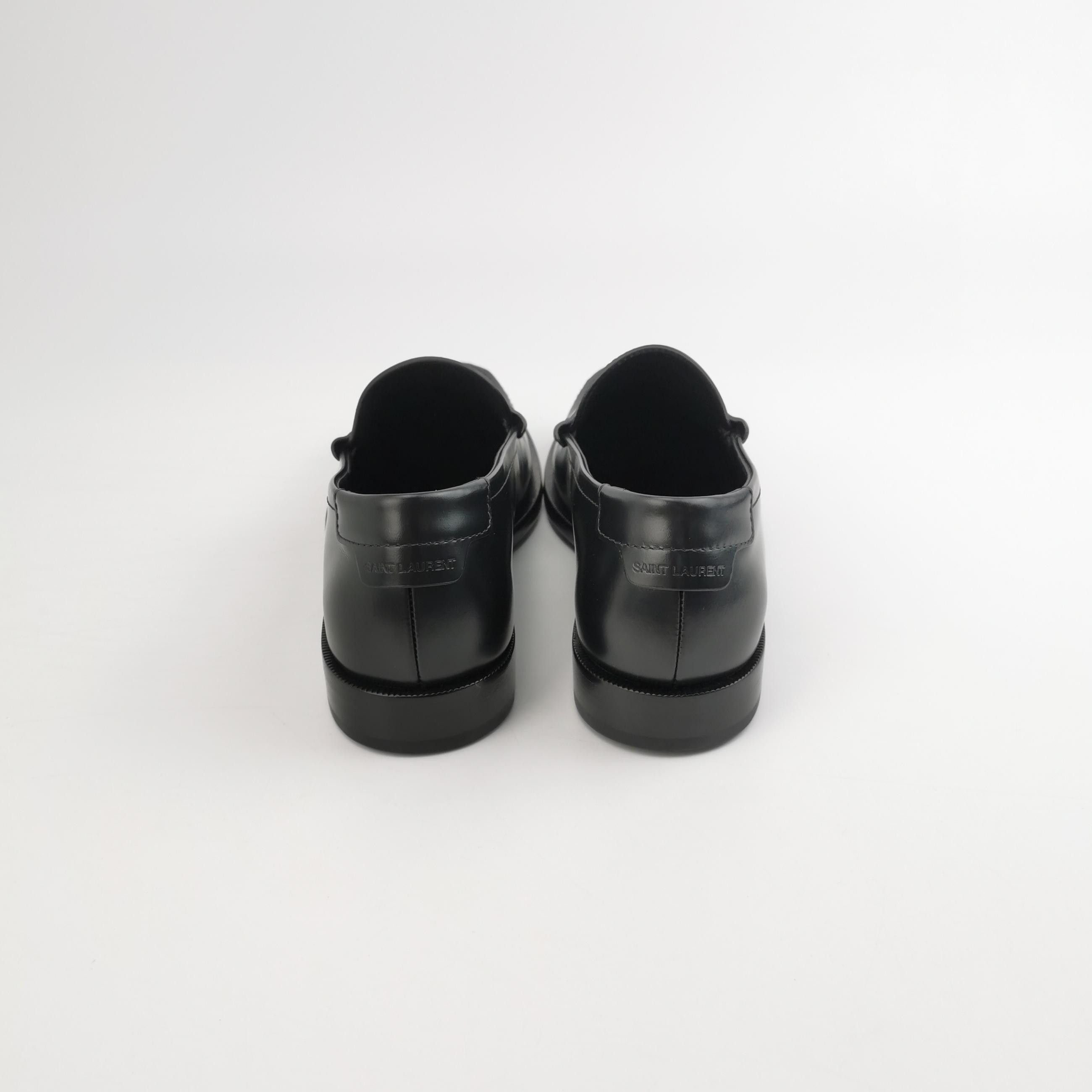 Saint Laurent Paris Saint Laurent Leather Logo Loafers Size 39 Size US 9 / IT 39 - 4 Thumbnail