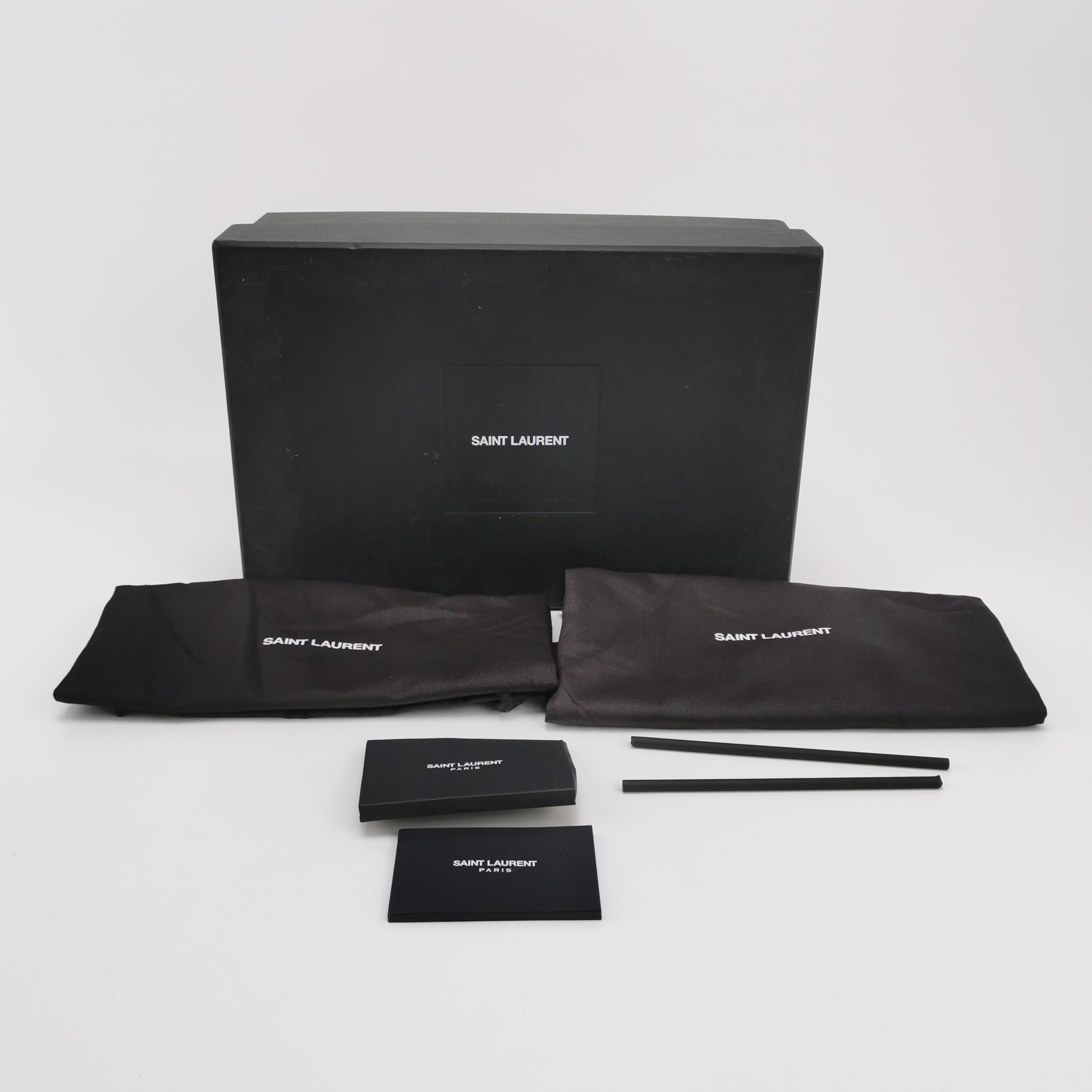 Saint Laurent Paris Saint Laurent Logo Leather Loafers Size 38 Size US 8 / IT 38 - 6 Thumbnail