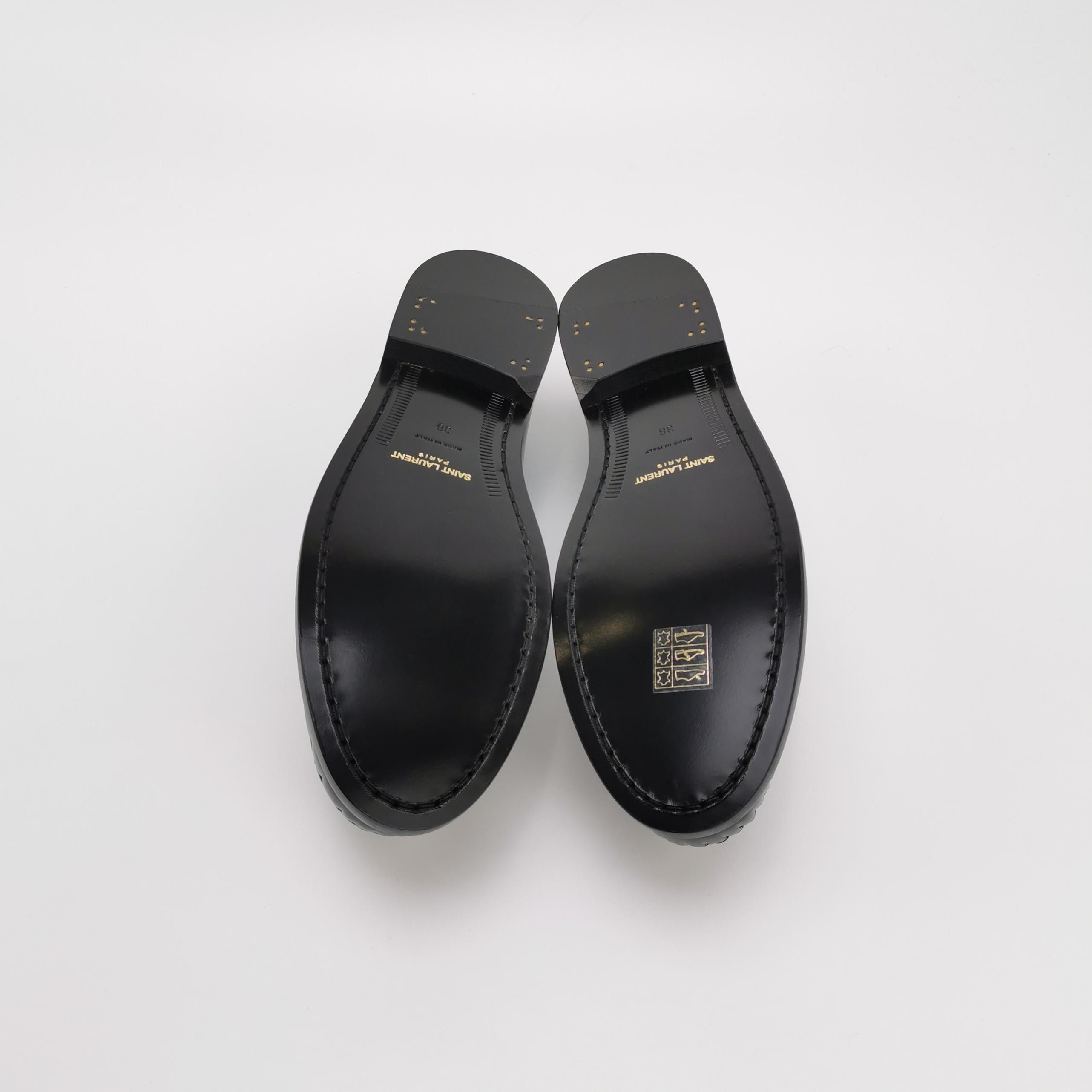 Saint Laurent Paris Saint Laurent Logo Leather Loafers Size 38 Size US 8 / IT 38 - 5 Thumbnail