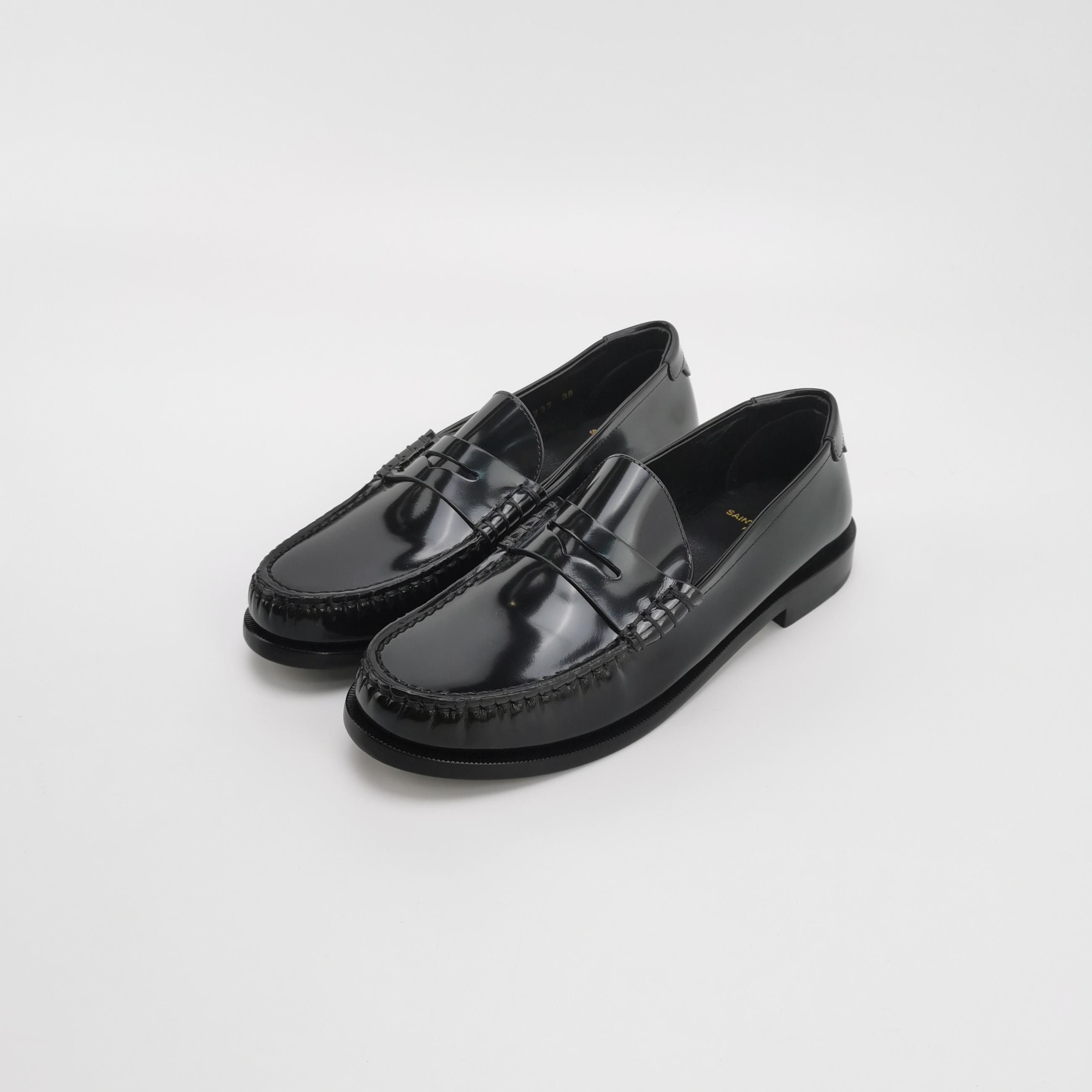 Saint Laurent Paris Saint Laurent Logo Leather Loafers Size 38 Size US 8 / IT 38 - 2 Thumbnail