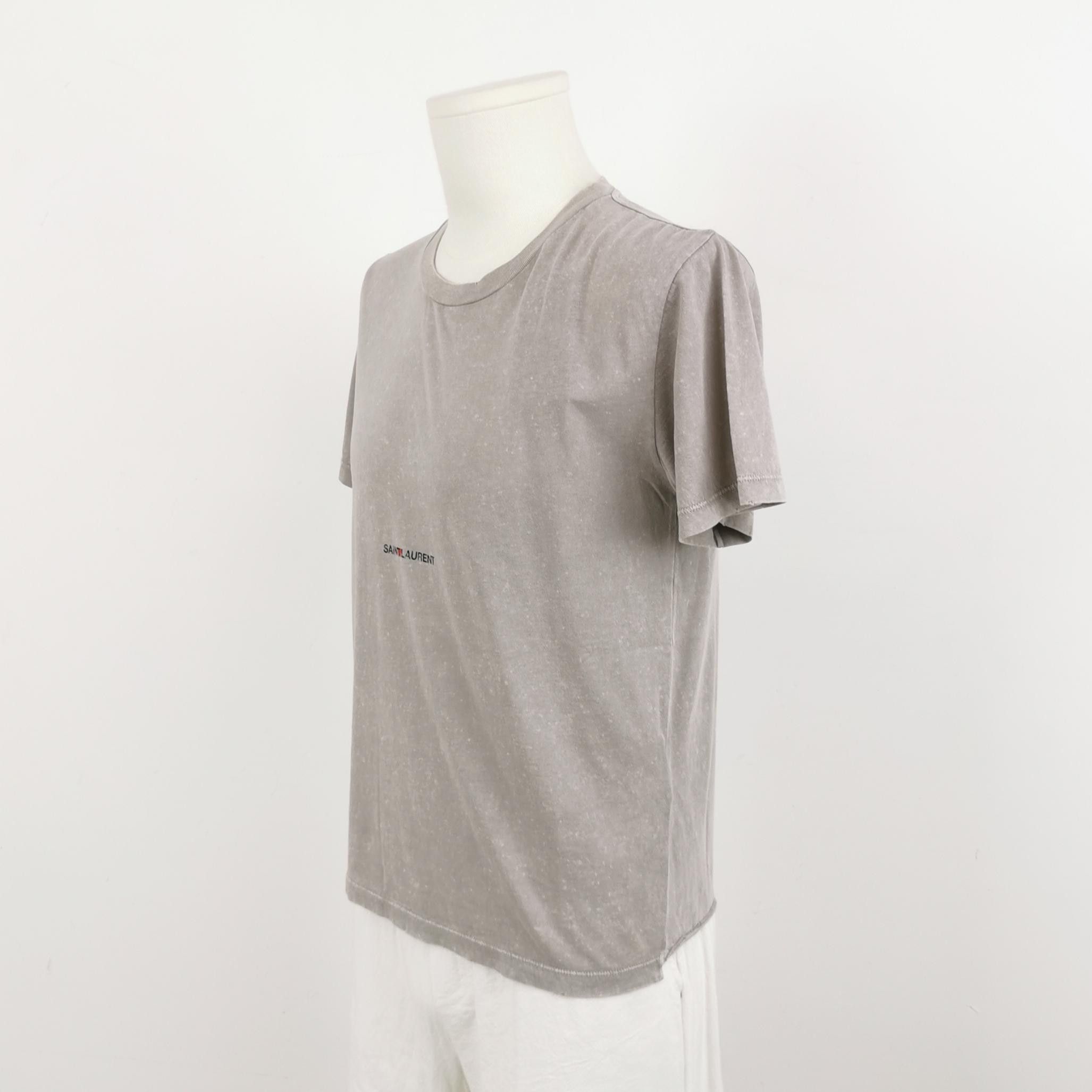 Saint Laurent Paris Saint Laurent Logo Cotton T-Shirt Size S Size US S / EU 44-46 / 1 - 2 Thumbnail