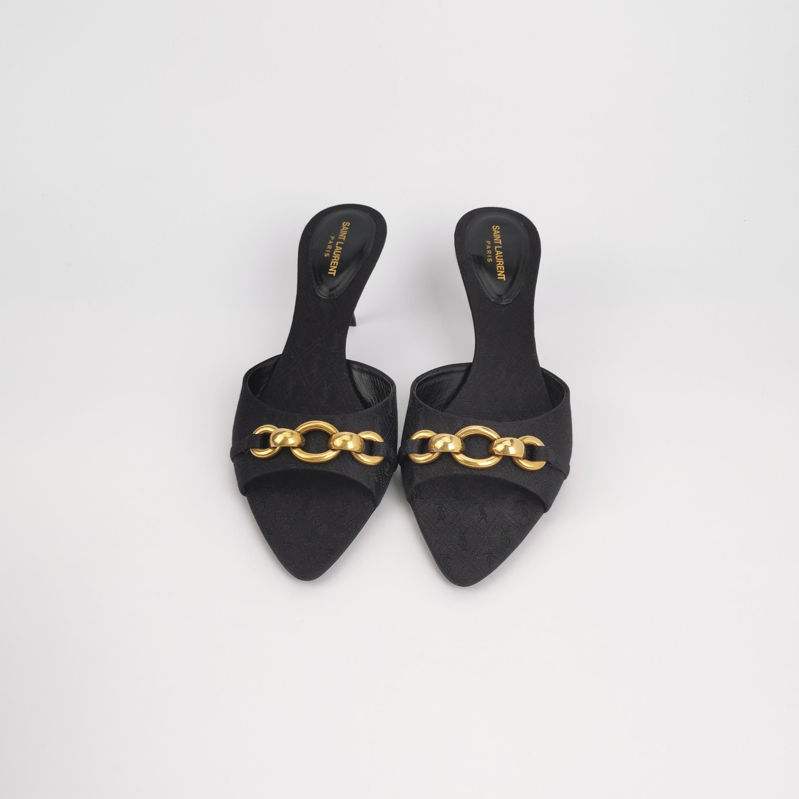 Saint Laurent Paris Saint Laurent Le Maillon Chain Mules Size 38 Size US 8 / IT 38 - 3 Thumbnail