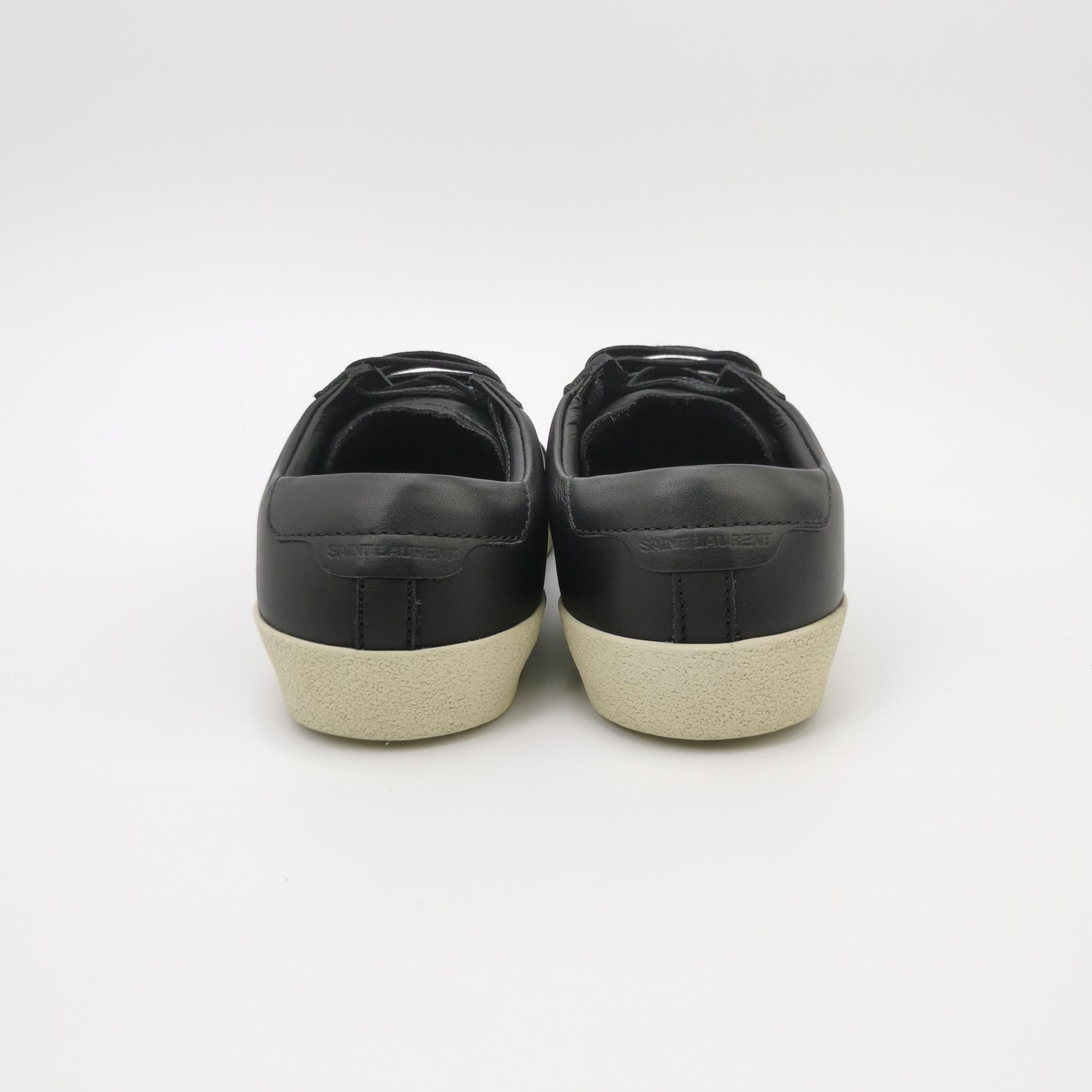 Saint Laurent Paris Saint Laurent Blue Logo Low-Top Sneakers Size 35.5 Size US 5.5 / IT 35.5 - 4 Thumbnail
