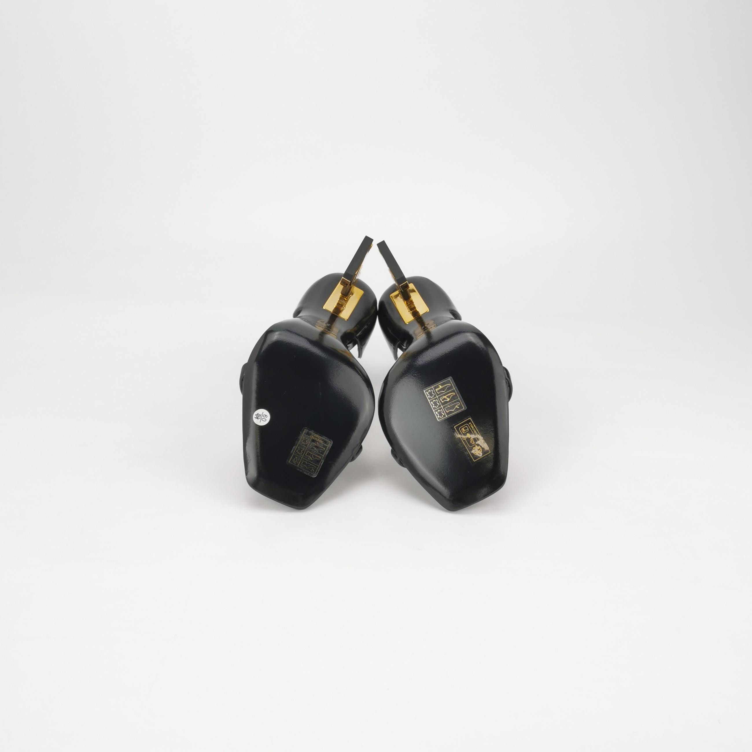 Saint Laurent Paris Saint Laurent Opyum Patent Leather Sandals Size 37 Size US 7 / IT 37 - 5 Thumbnail