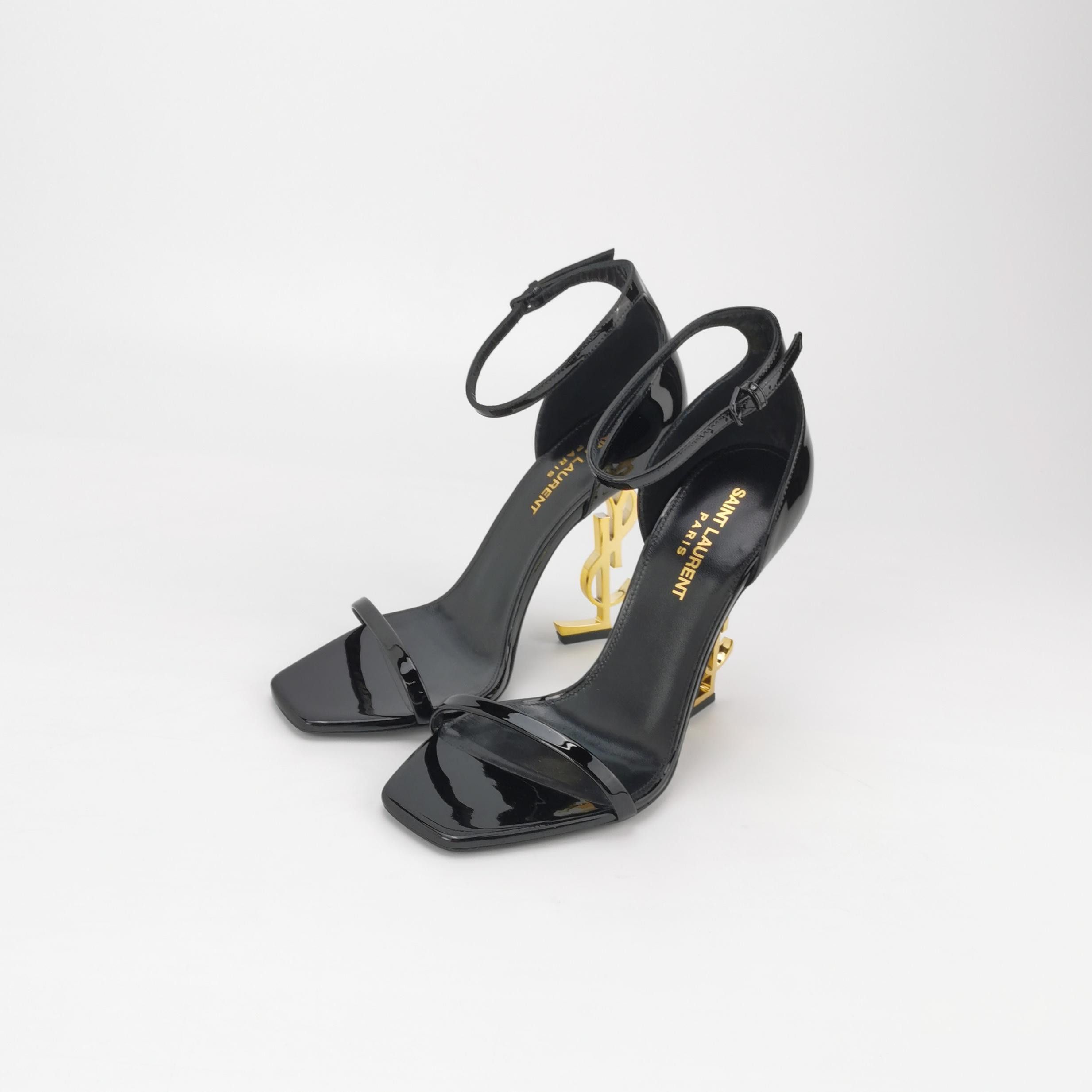 Saint Laurent Paris Saint Laurent Opyum Patent Leather Sandals Size 37 Size US 7 / IT 37 - 2 Thumbnail