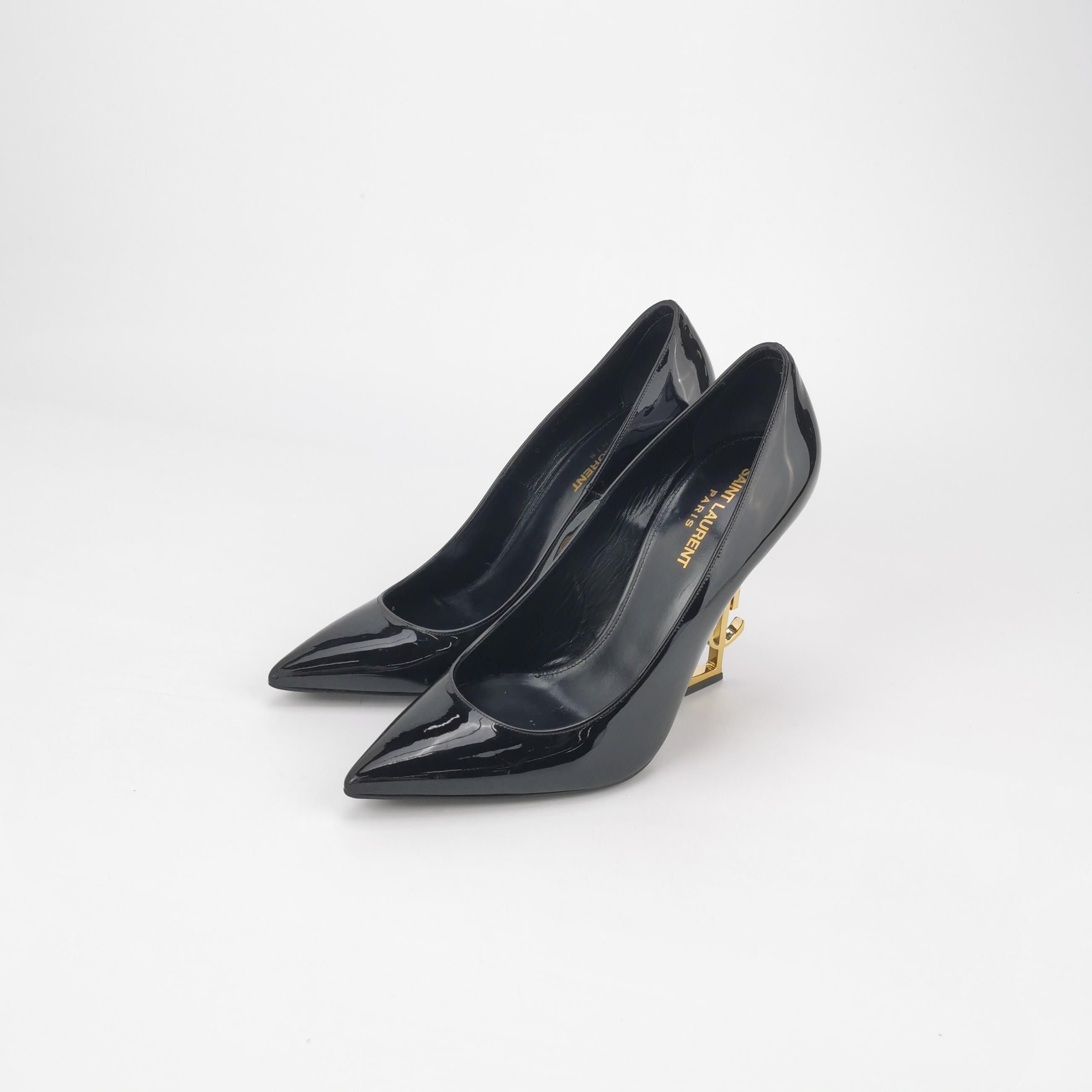 Saint Laurent Paris Saint Laurent Opyum YSL Logo Patent Heels Size 39 Size US 9 / IT 39 - 2 Thumbnail