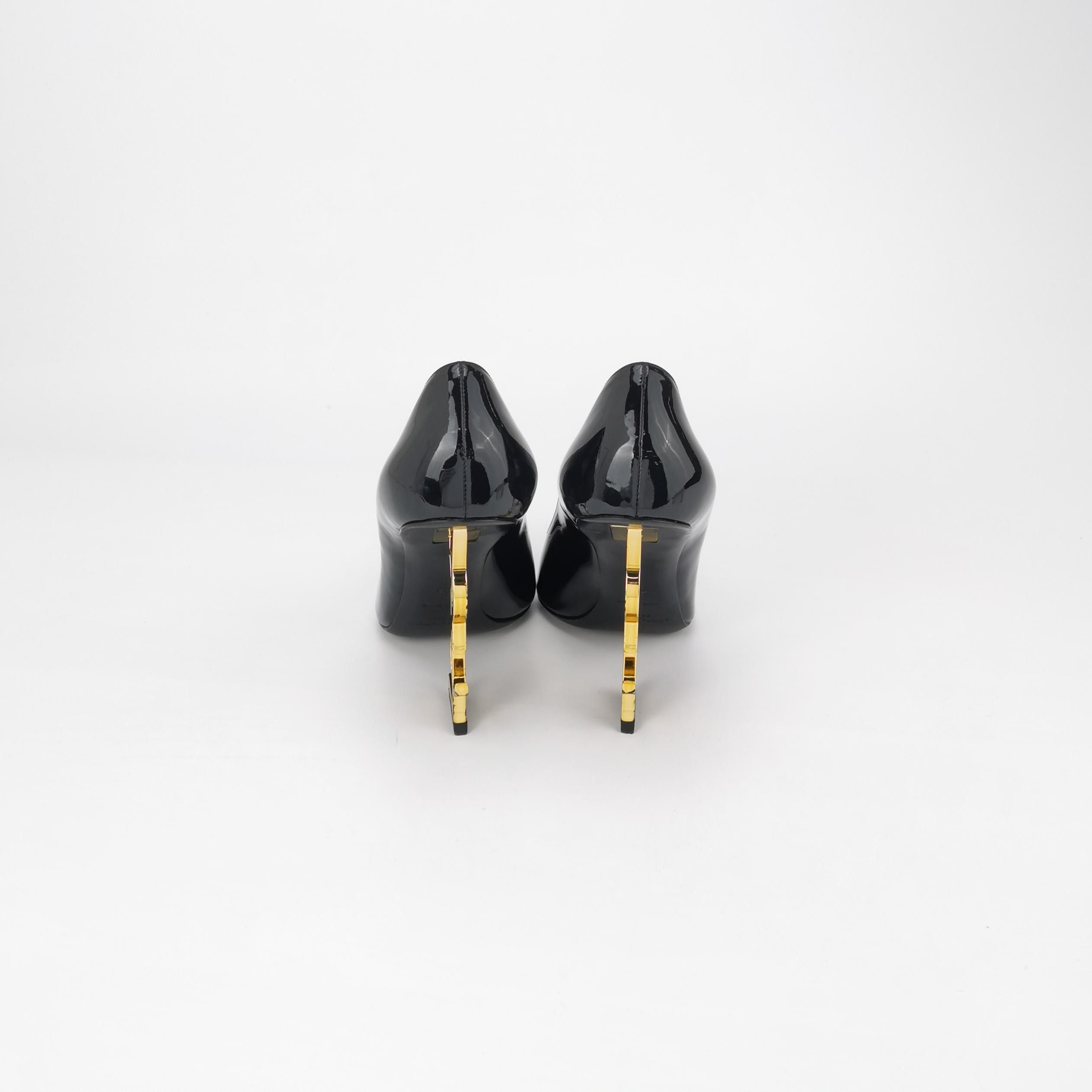 Saint Laurent Paris Saint Laurent Opyum YSL Logo Patent Heels Size 39 Size US 9 / IT 39 - 4 Thumbnail