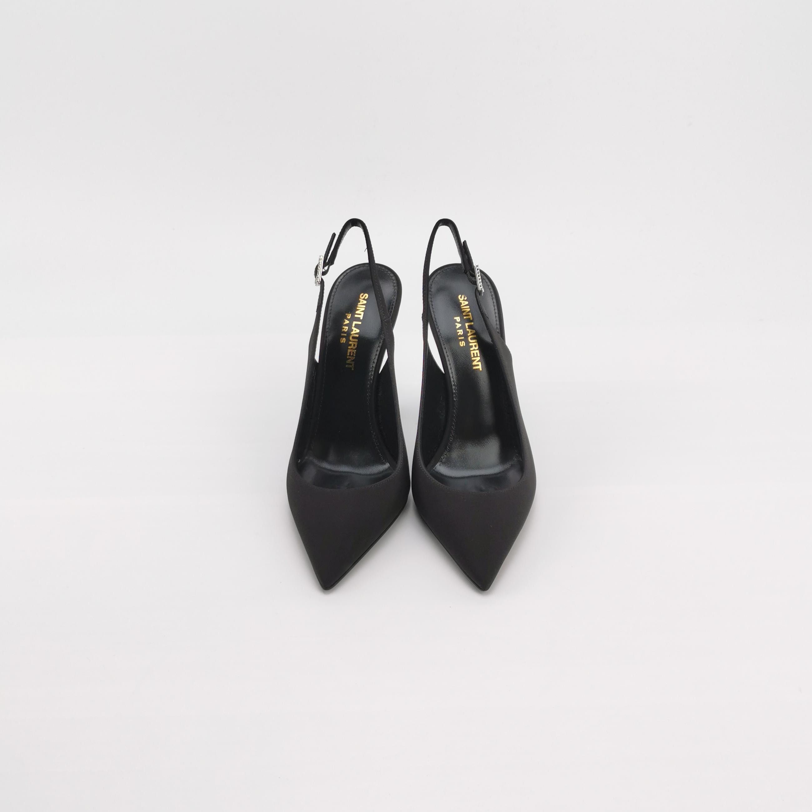 Saint Laurent Paris Saint Laurent Opyum Logo Heel Pumps Black Size 35 Size US 5 / IT 35 - 3 Thumbnail