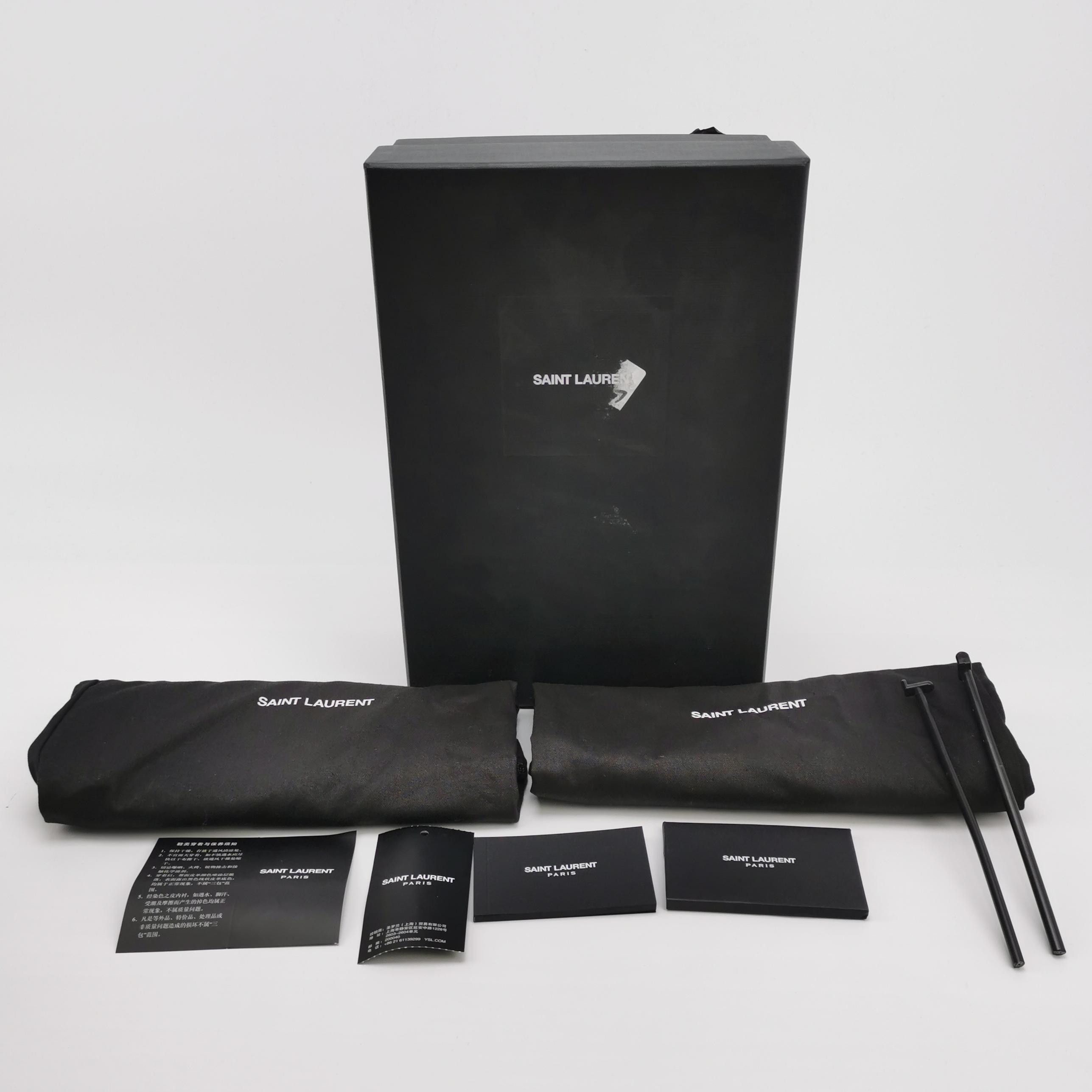 Saint Laurent Paris Saint Laurent Opyum Logo Heel Pumps Black Size 35 Size US 5 / IT 35 - 6 Thumbnail
