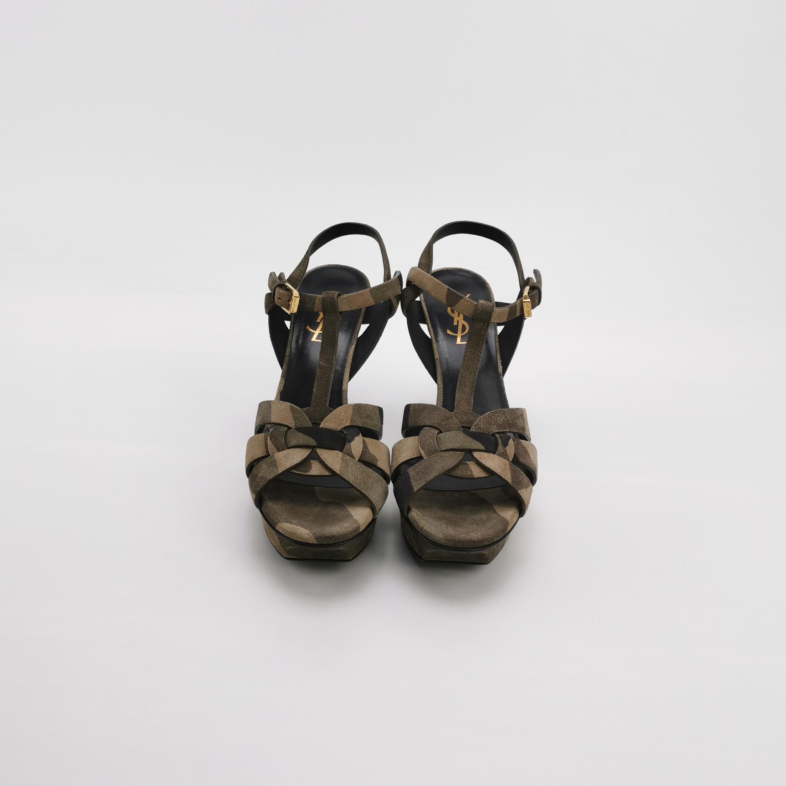 Saint Laurent Paris Saint Laurent Camouflage Tribute Heels Size 36.5 Size US 6.5 / IT 36.5 - 3 Thumbnail