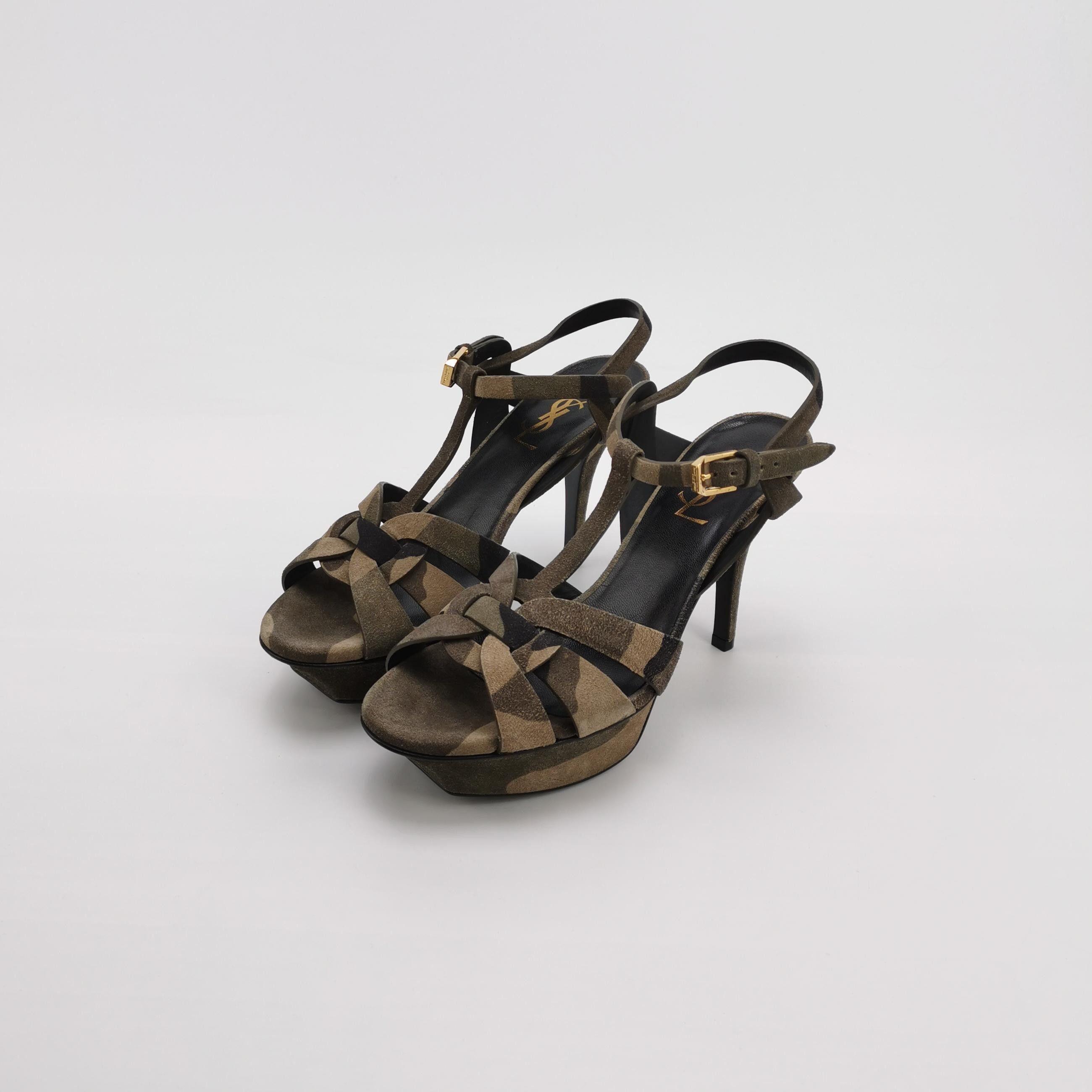 Saint Laurent Paris Saint Laurent Camouflage Tribute Heels Size 36.5 Size US 6.5 / IT 36.5 - 2 Thumbnail