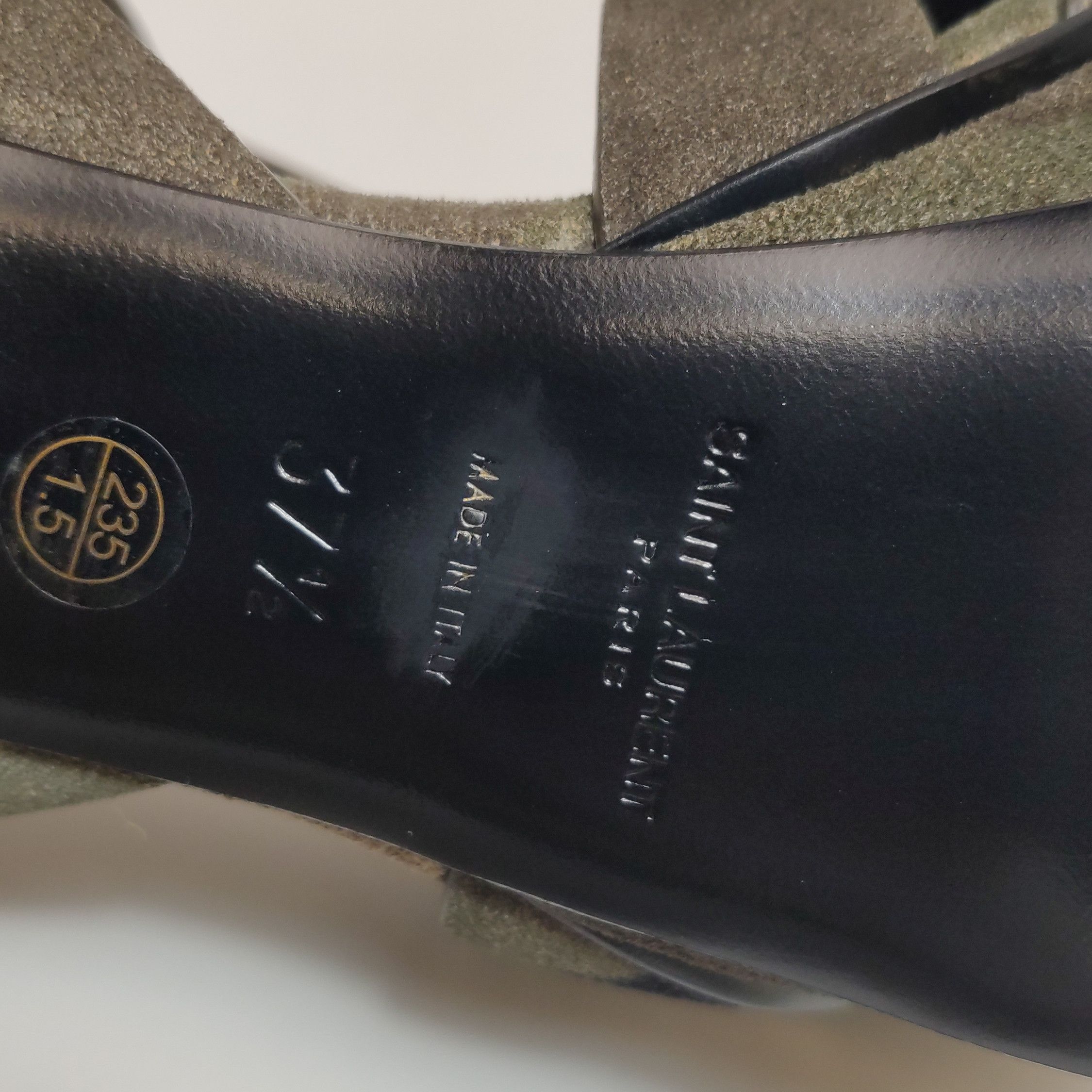 Saint Laurent Paris Saint Laurent Tribute Camo Suede Sandals Size 37.5 Size US 7.5 / IT 37.5 - 11 Thumbnail