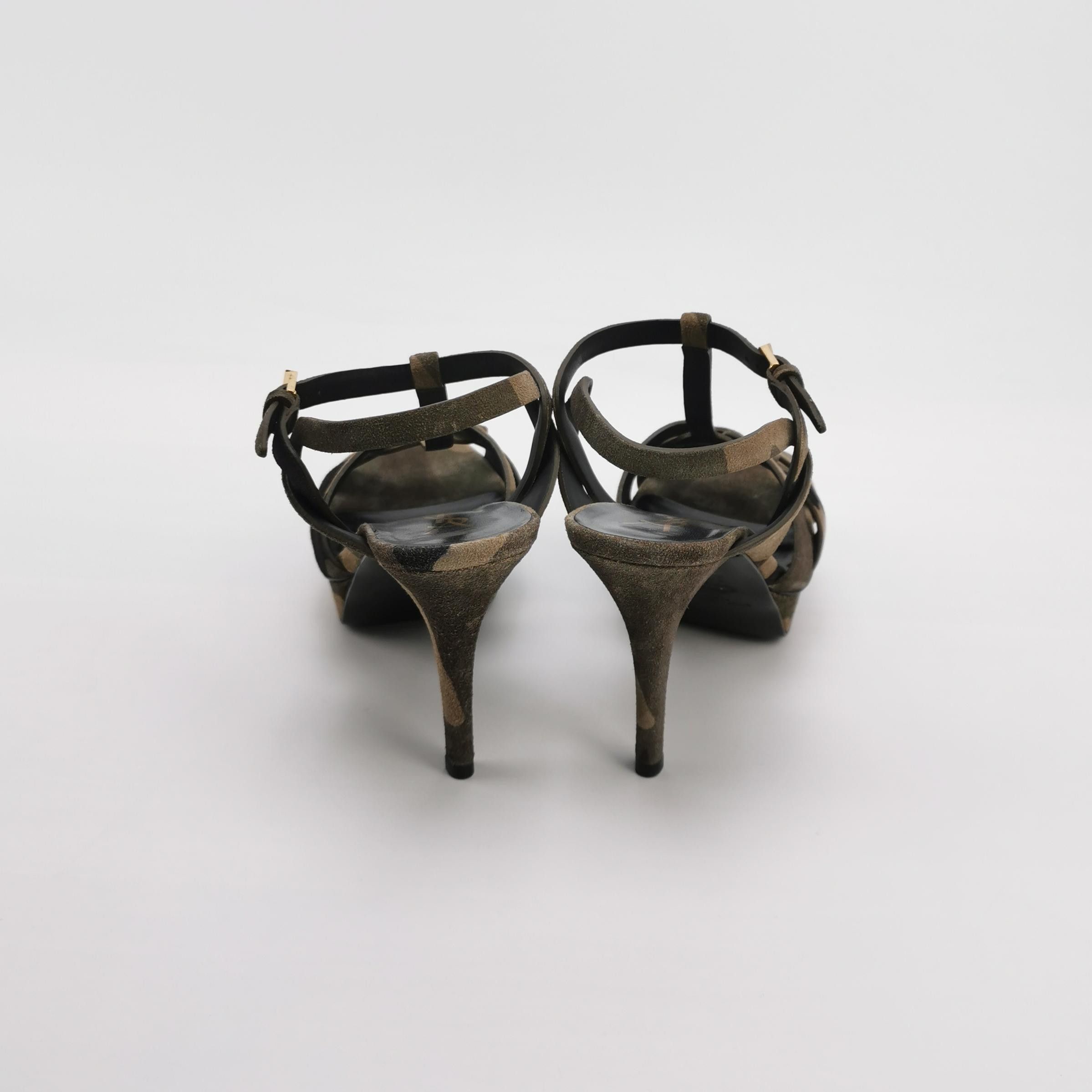 Saint Laurent Paris Saint Laurent Tribute Camo Suede Sandals Size 37.5 Size US 7.5 / IT 37.5 - 4 Thumbnail