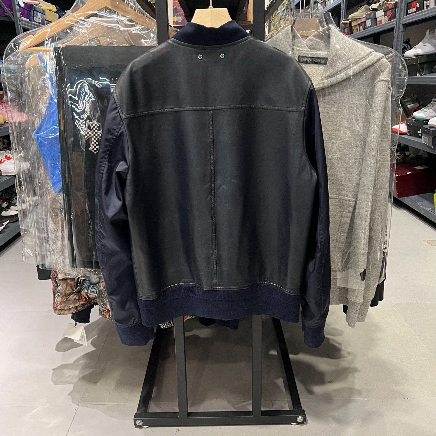 Louis Vuitton Louis Vuitton Leather Sleeve Bomber Jacket Size 48 Size US M / EU 48-50 / 2 - 3 Thumbnail