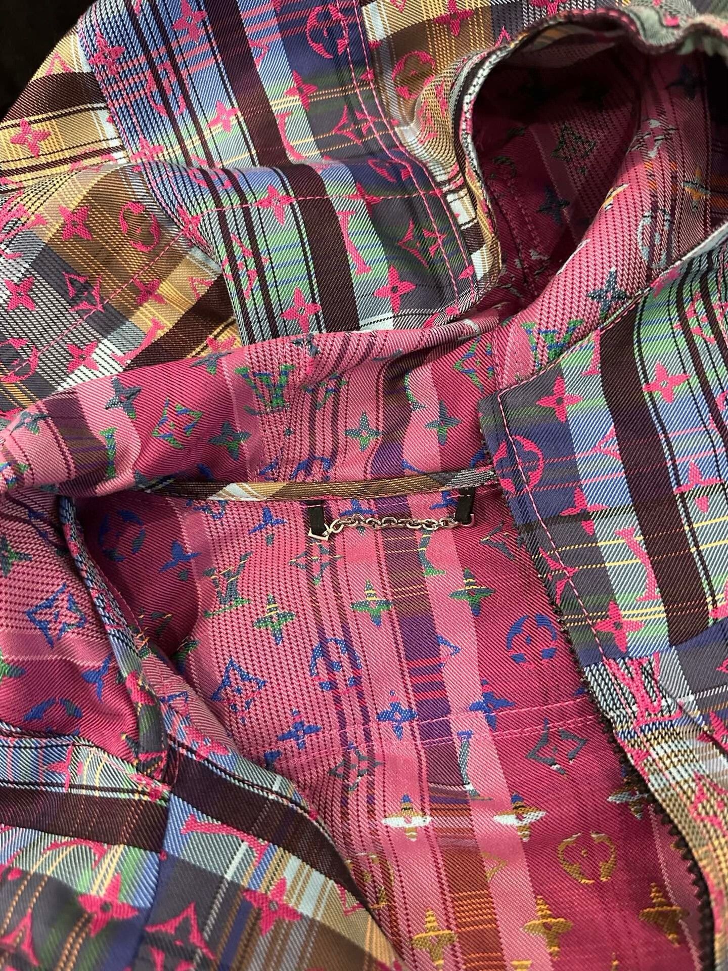 Louis Vuitton Louis Vuitton Monogram Plaid Hooded Jacket Size M Size US M / EU 48-50 / 2 - 7 Thumbnail