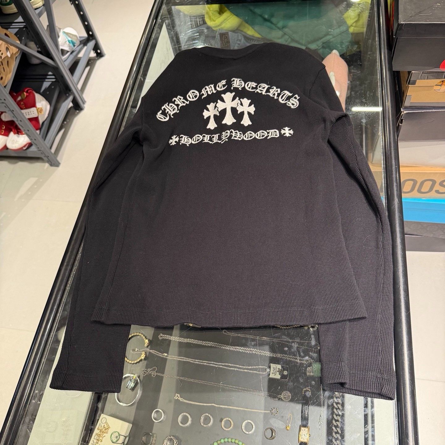 Chrome Hearts Chrome Hearts Hollywood Waffle Henley Size S Size US S / EU 44-46 / 1 - 5 Thumbnail