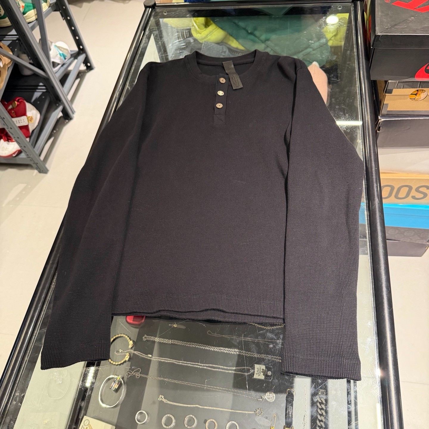 Chrome Hearts Chrome Hearts Hollywood Waffle Henley Size S Size US S / EU 44-46 / 1 - 4 Thumbnail