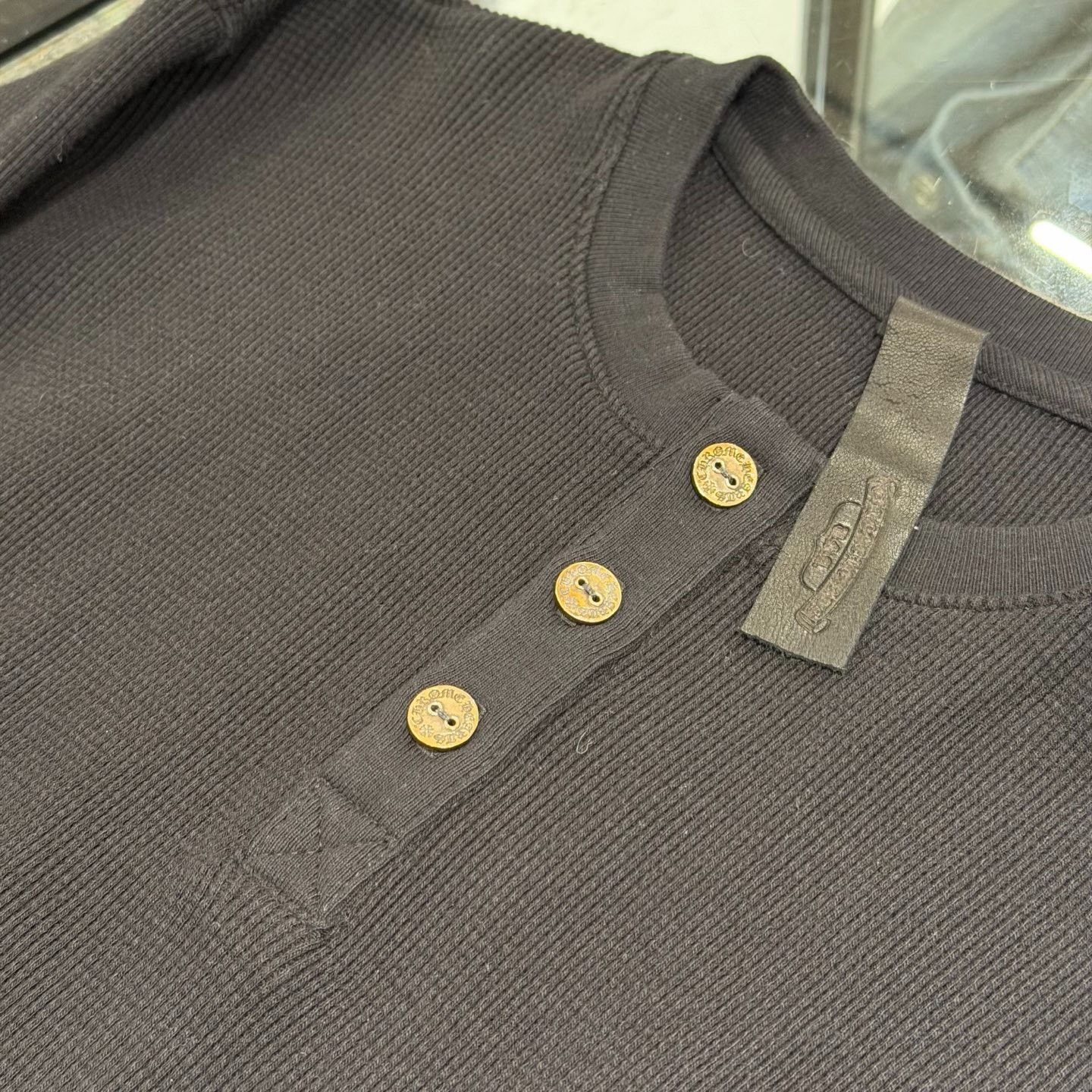 Chrome Hearts Chrome Hearts Hollywood Waffle Henley Size S Size US S / EU 44-46 / 1 - 6 Thumbnail