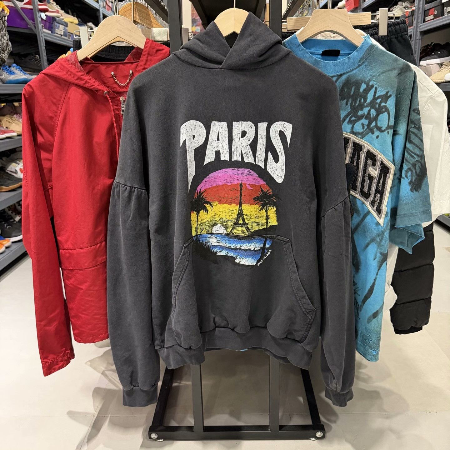 Balenciaga Balenciaga Paris Sunset Hoodie Size 2 Size US M / EU 48-50 / 2 - 2 Thumbnail
