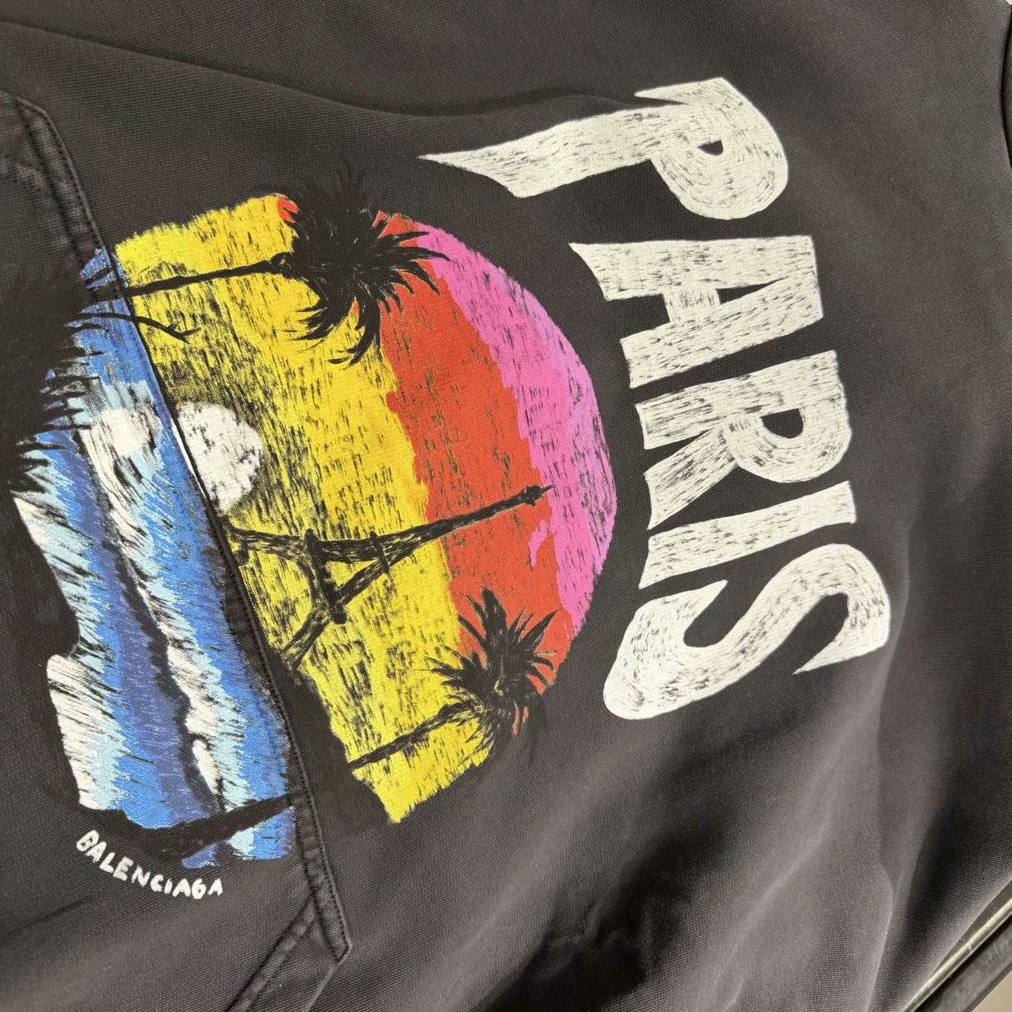 Balenciaga Balenciaga Paris Sunset Hoodie Size 2 Size US M / EU 48-50 / 2 - 4 Thumbnail