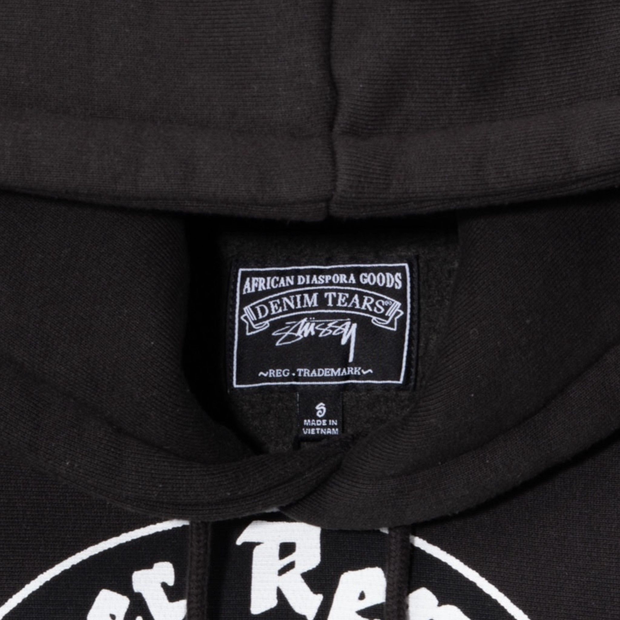 DENIM TEARS x Stussy Never Renege Hooded Sweatshirt Black Size US S / EU 44-46 / 1 - 5 Thumbnail