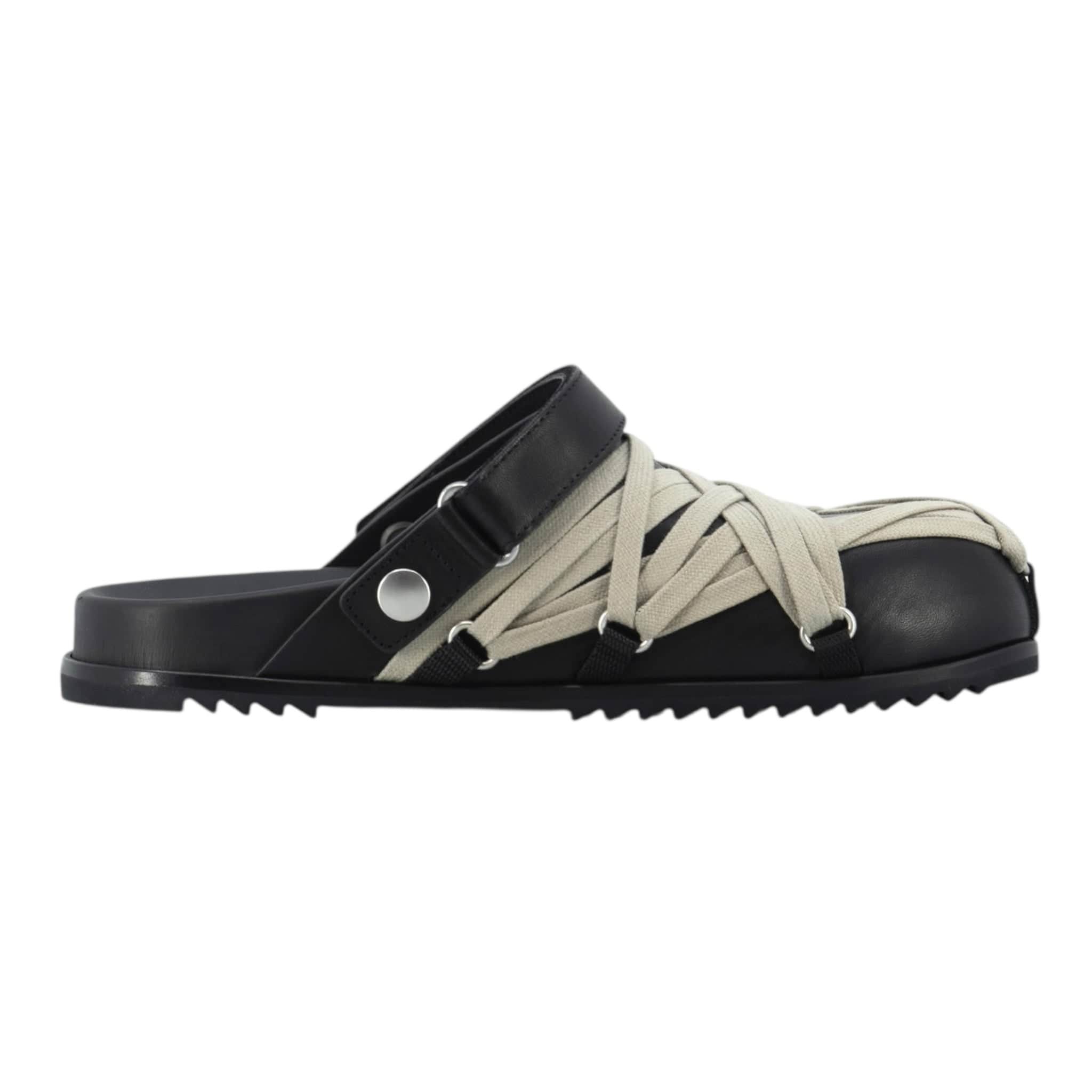 Rick Owens Hollywood Megalaced Mule Sandal Granola Black Size US 9 / EU 42 - 5 Thumbnail
