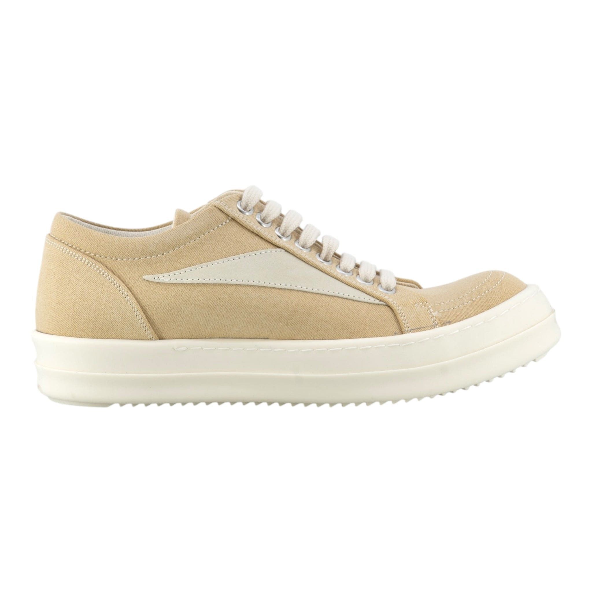 Rick Owens DRKSHDW Lido Vintage Sneaker Low Mustard Milk Size US 8 / IT 38 - 4 Thumbnail