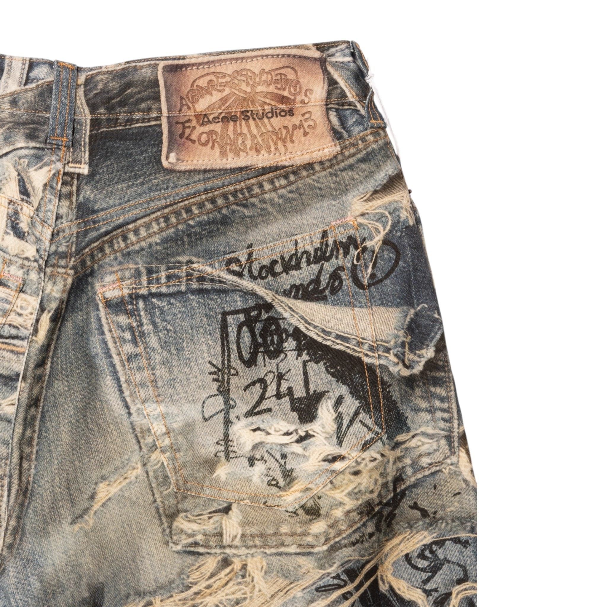 Acne Studios 2023 Super Baggy Fit Jeans Mid Blue Size US 34 / EU 50 - 4 Thumbnail
