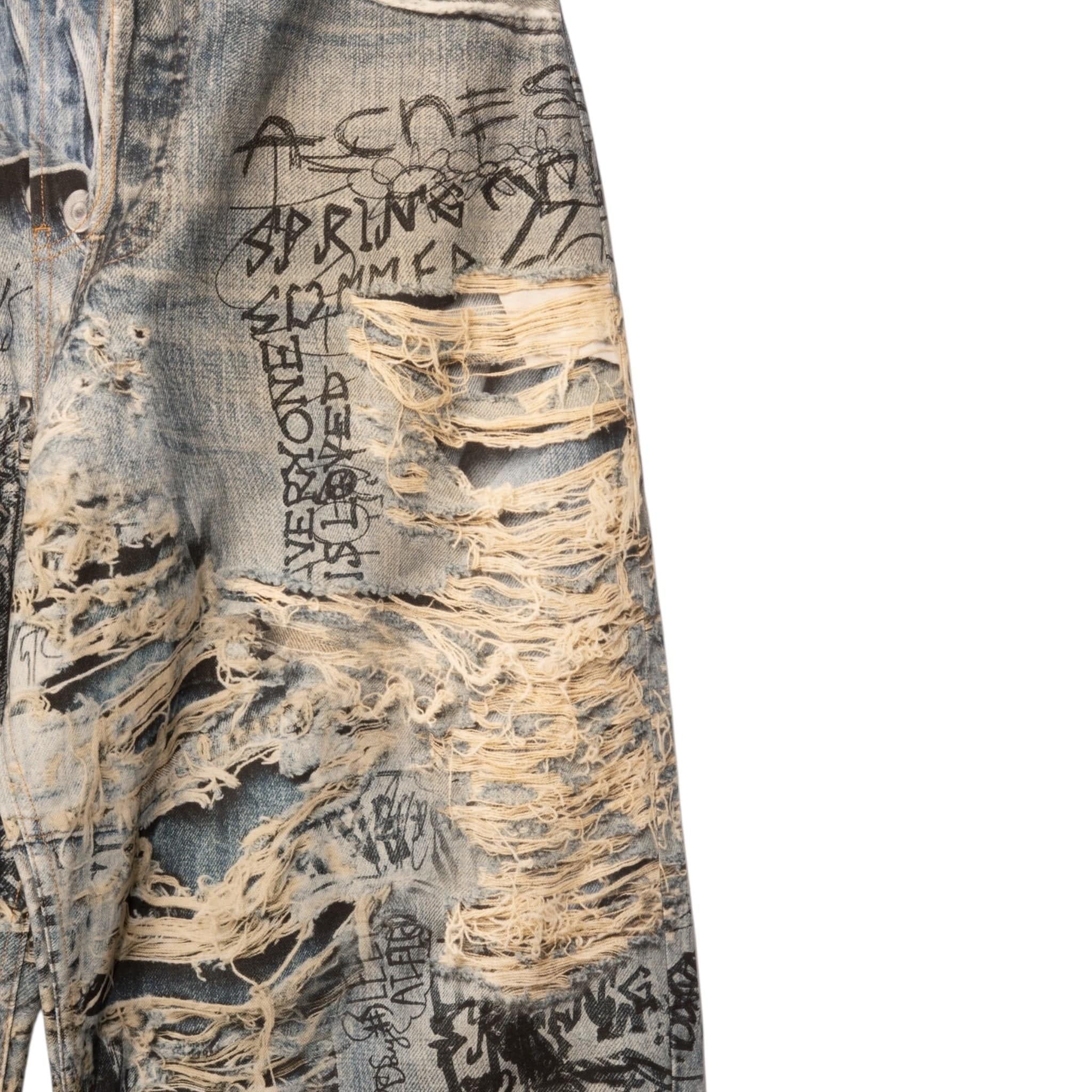 Acne Studios 2023 Super Baggy Fit Jeans Mid Blue Size US 34 / EU 50 - 3 Thumbnail