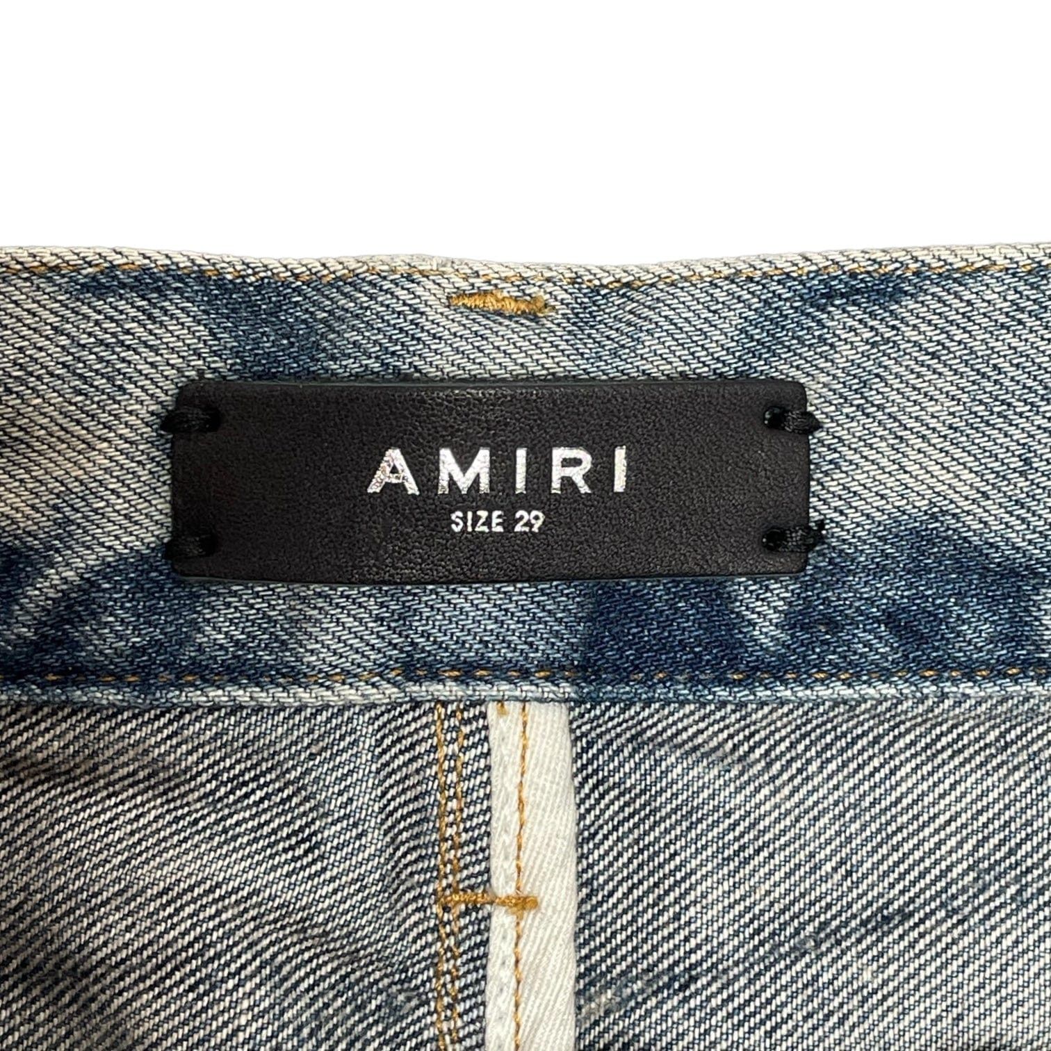 Amiri Amiri Varsity Tiger Straight Jeans Vintage Indigo Size US 29 - 4 Thumbnail