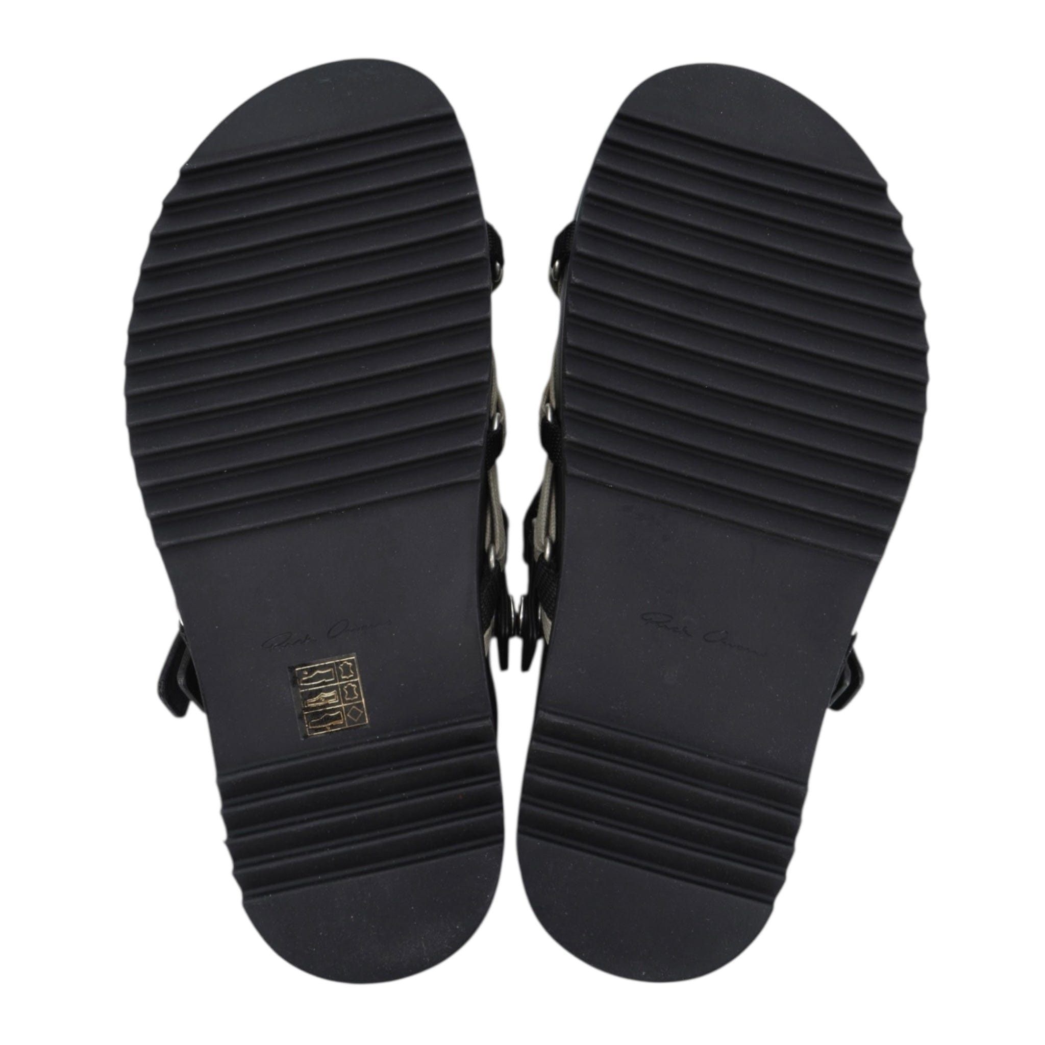 Rick Owens Hollywood Megalaced Mule Sandal Granola Black Size US 7 / EU 40 - 7 Thumbnail