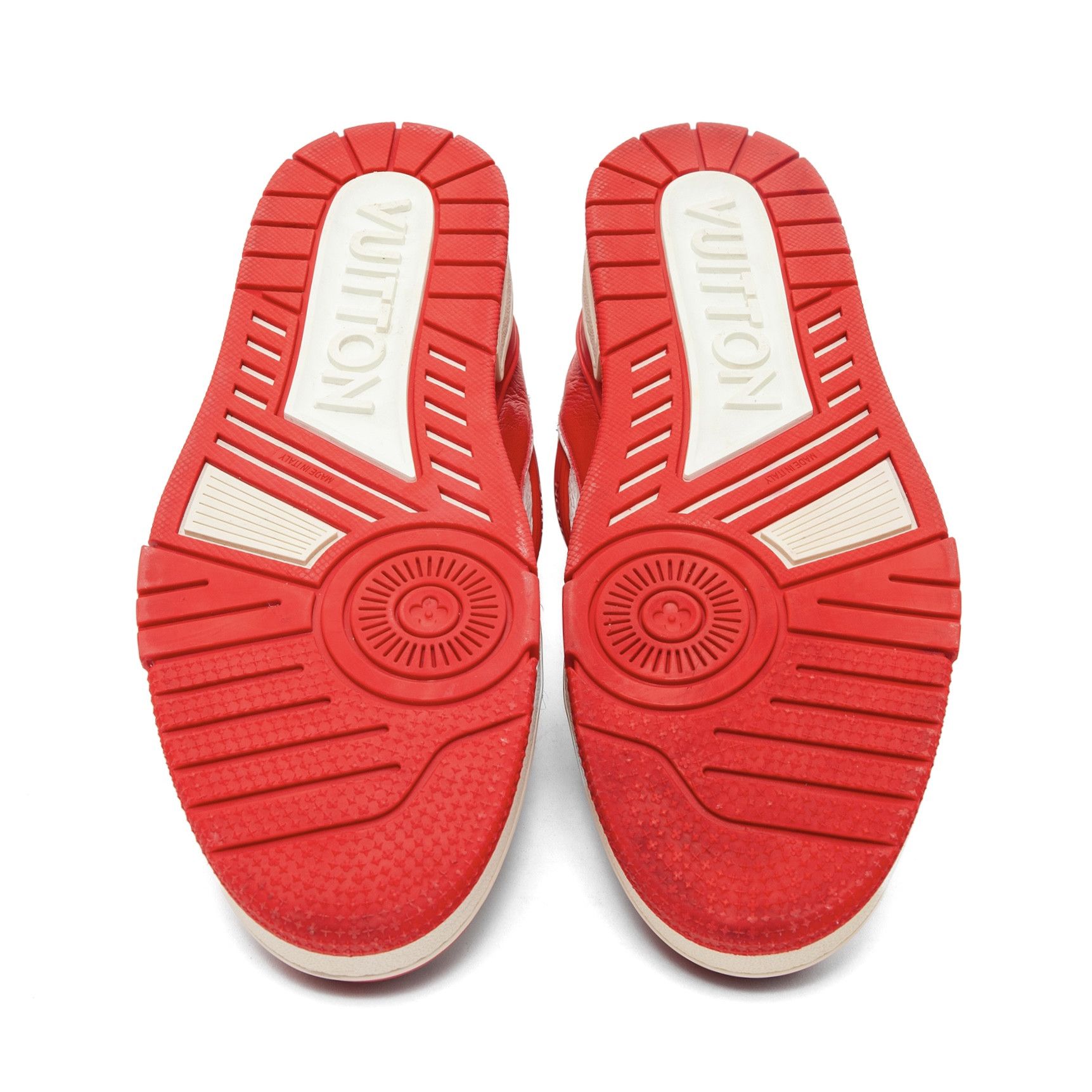 Louis Vuitton LV Trainer Low Red White Size US 10 / EU 43 - 7 Thumbnail