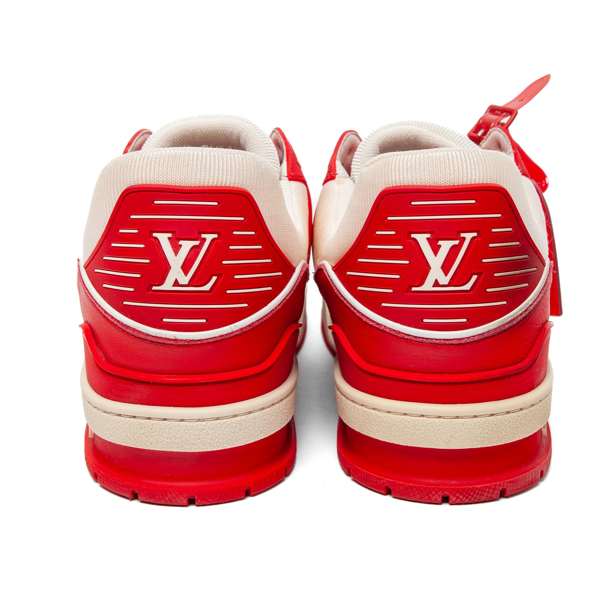 Louis Vuitton LV Trainer Low Red White Size US 10 / EU 43 - 6 Thumbnail