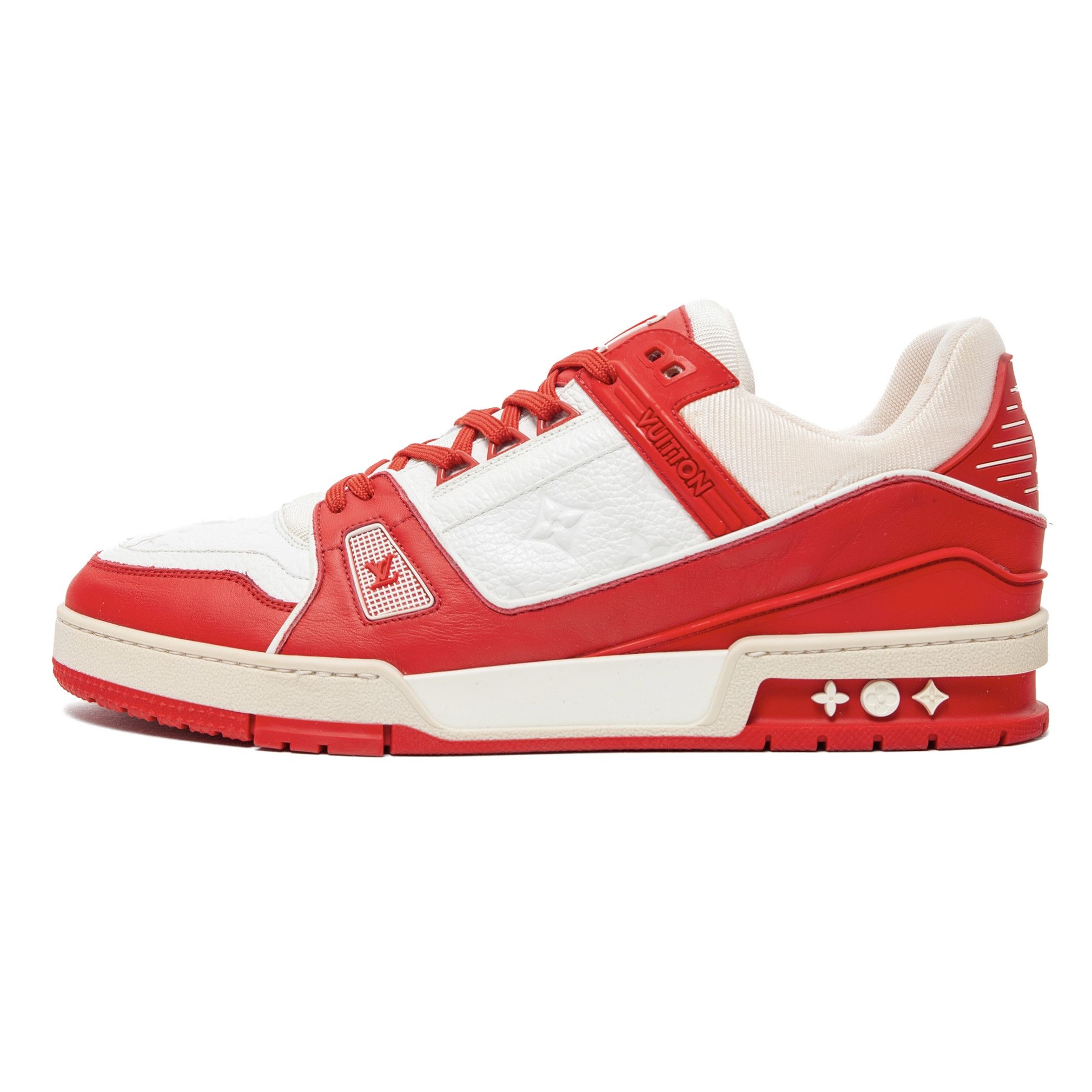 Louis Vuitton LV Trainer Low Red White Size US 10 / EU 43 - 2 Thumbnail