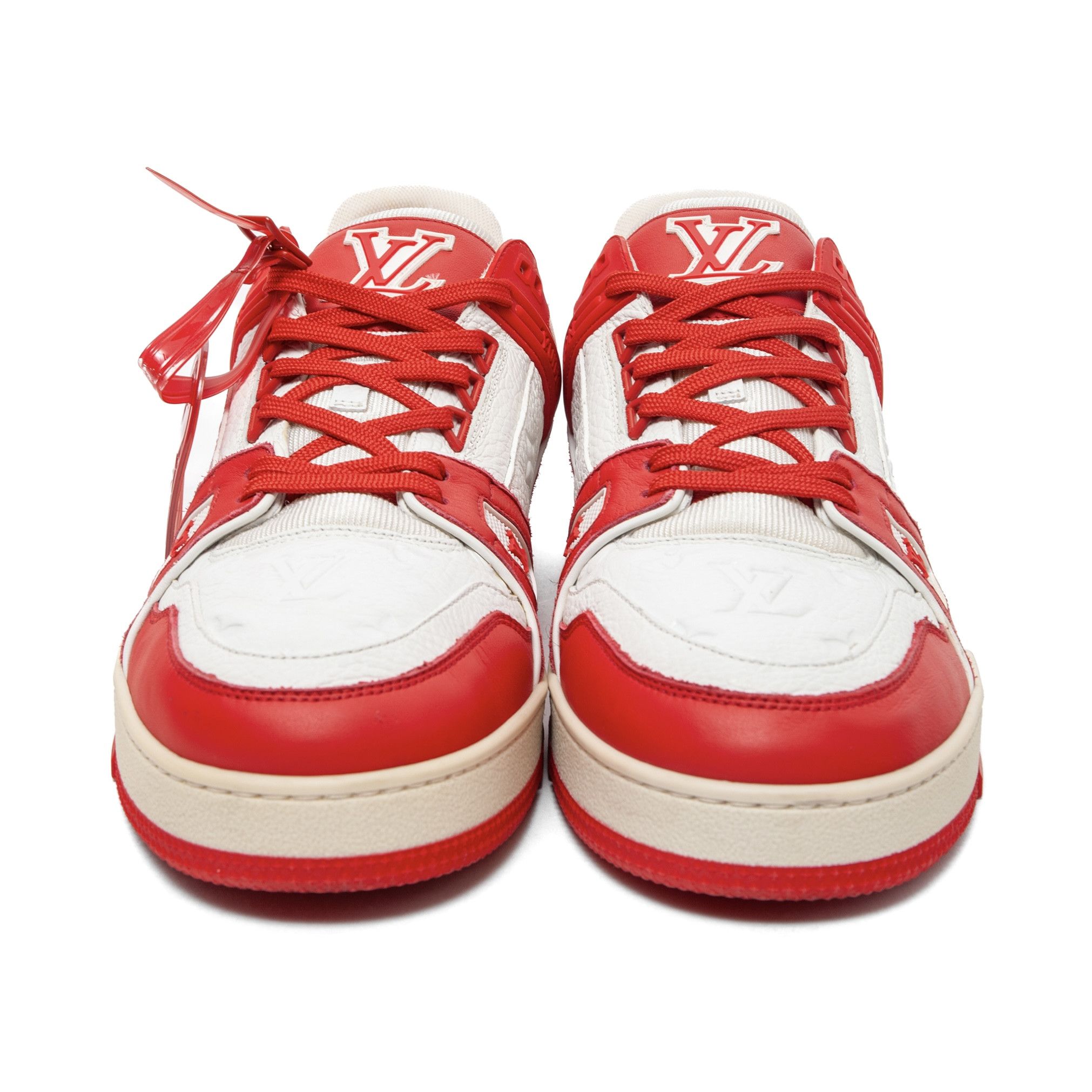 Louis Vuitton LV Trainer Low Red White Size US 10 / EU 43 - 5 Thumbnail