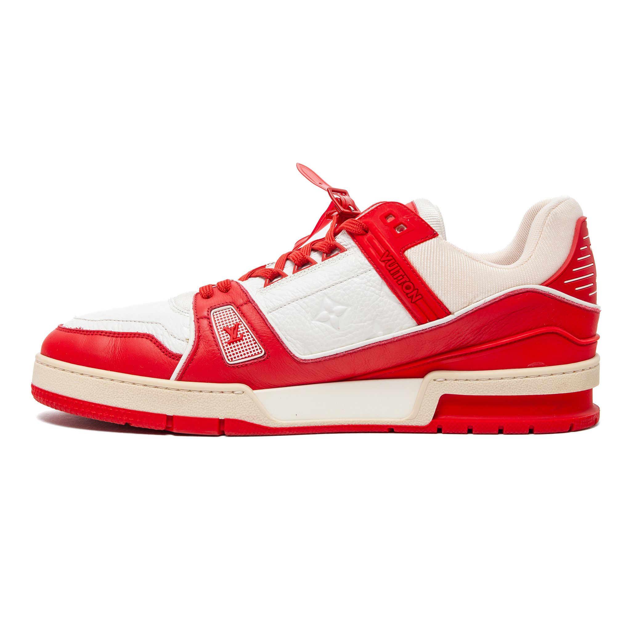 Louis Vuitton LV Trainer Low Red White Size US 10 / EU 43 - 3 Thumbnail