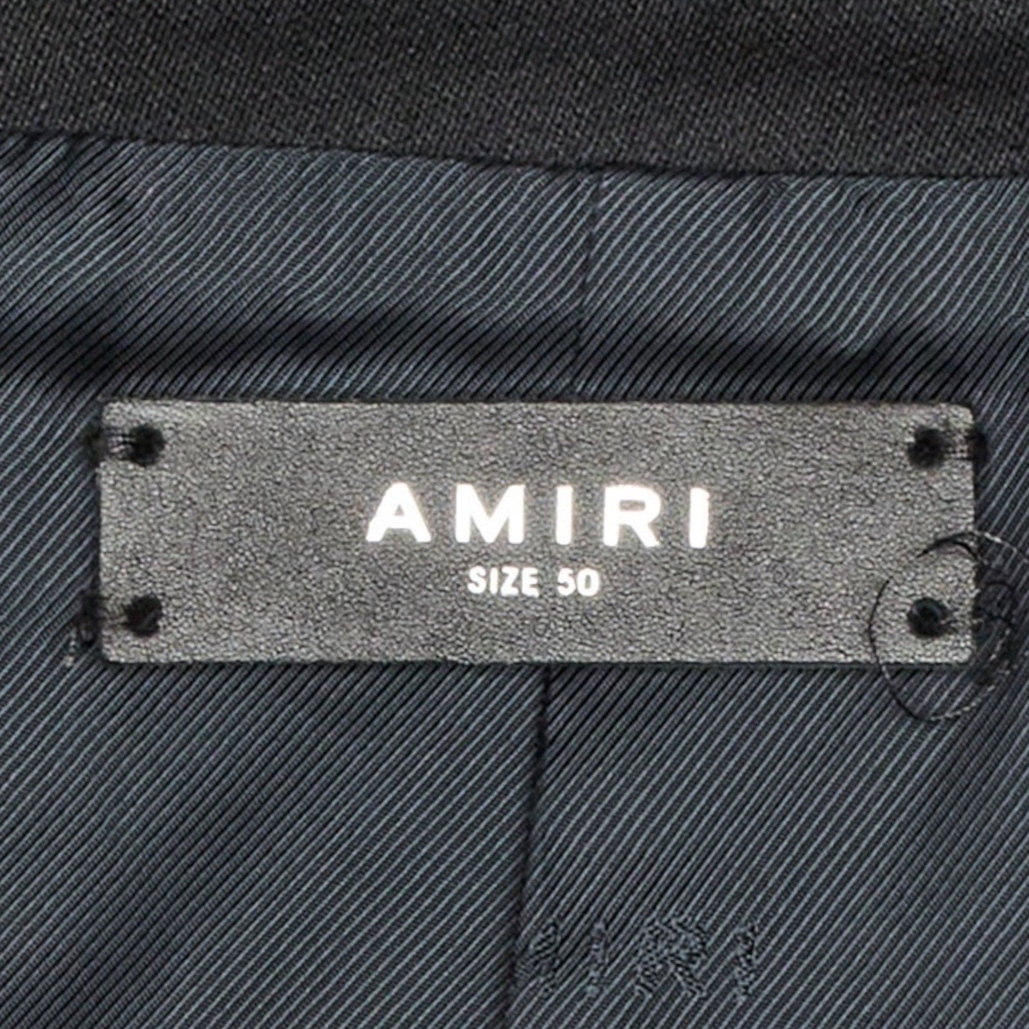 Amiri Amiri Double Pocket Zip Up Track Jacket Black Size US XL / EU 56 / 4 - 5 Thumbnail