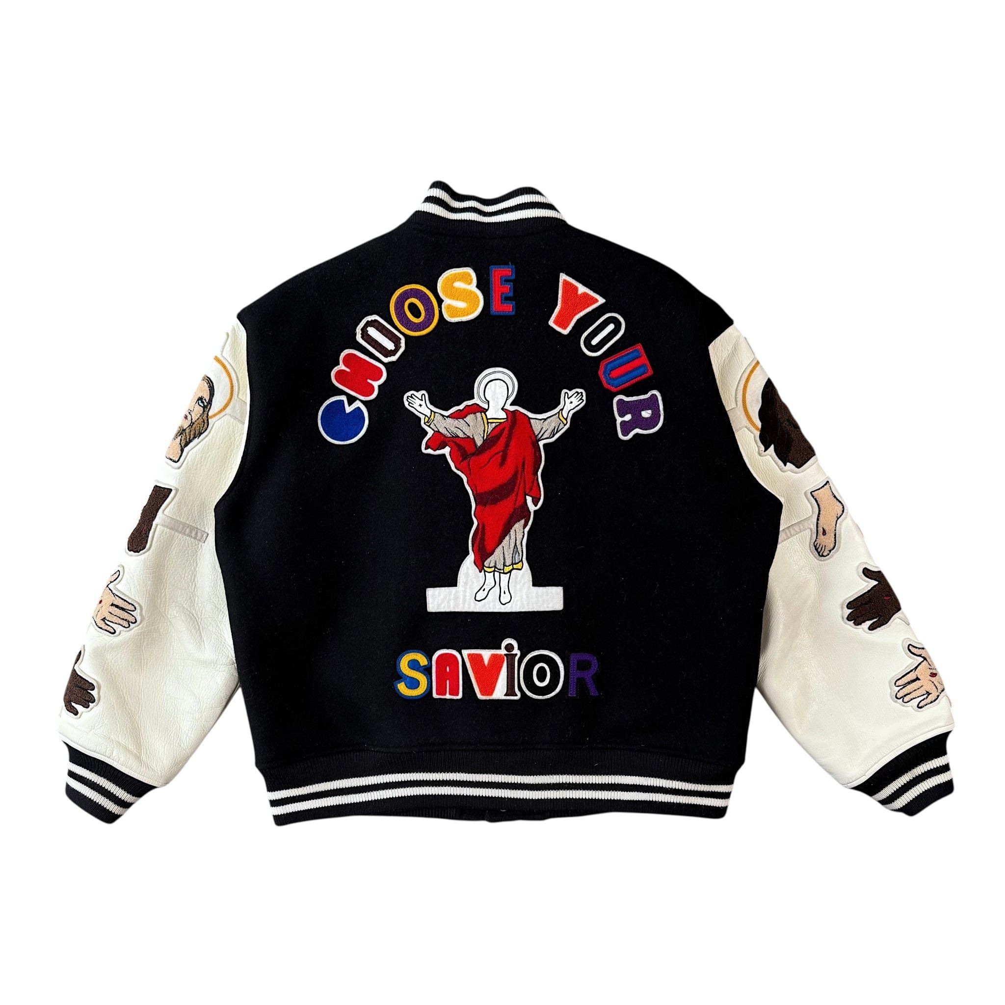 Saint Michael x Denim Tears Savior Varsity Jacket Black Multi Size US M / EU 48-50 / 2 - 2 Thumbnail