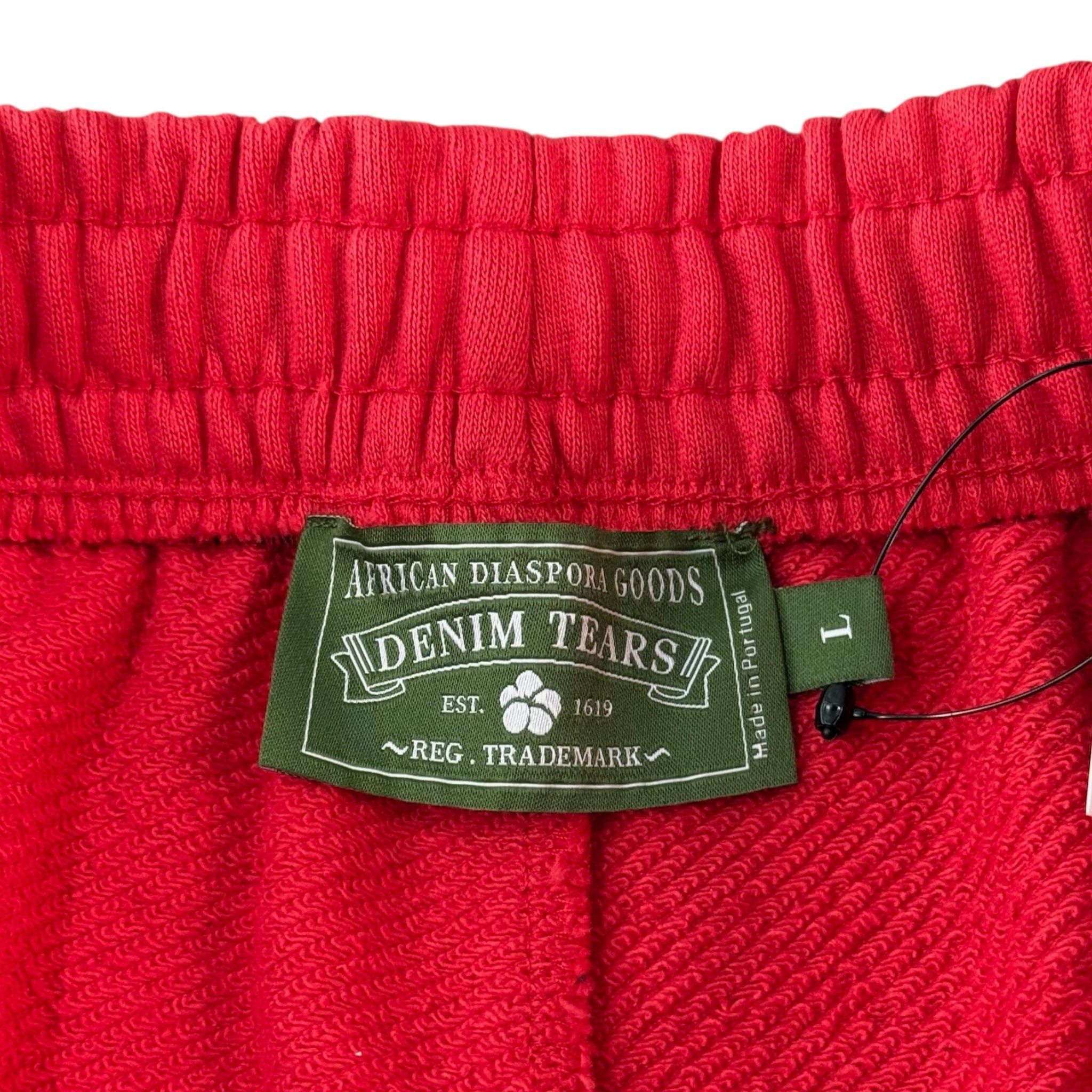 DENIM TEARS The Cotton Wreath Shorts Red Size US 36 / EU 52 - 5 Thumbnail