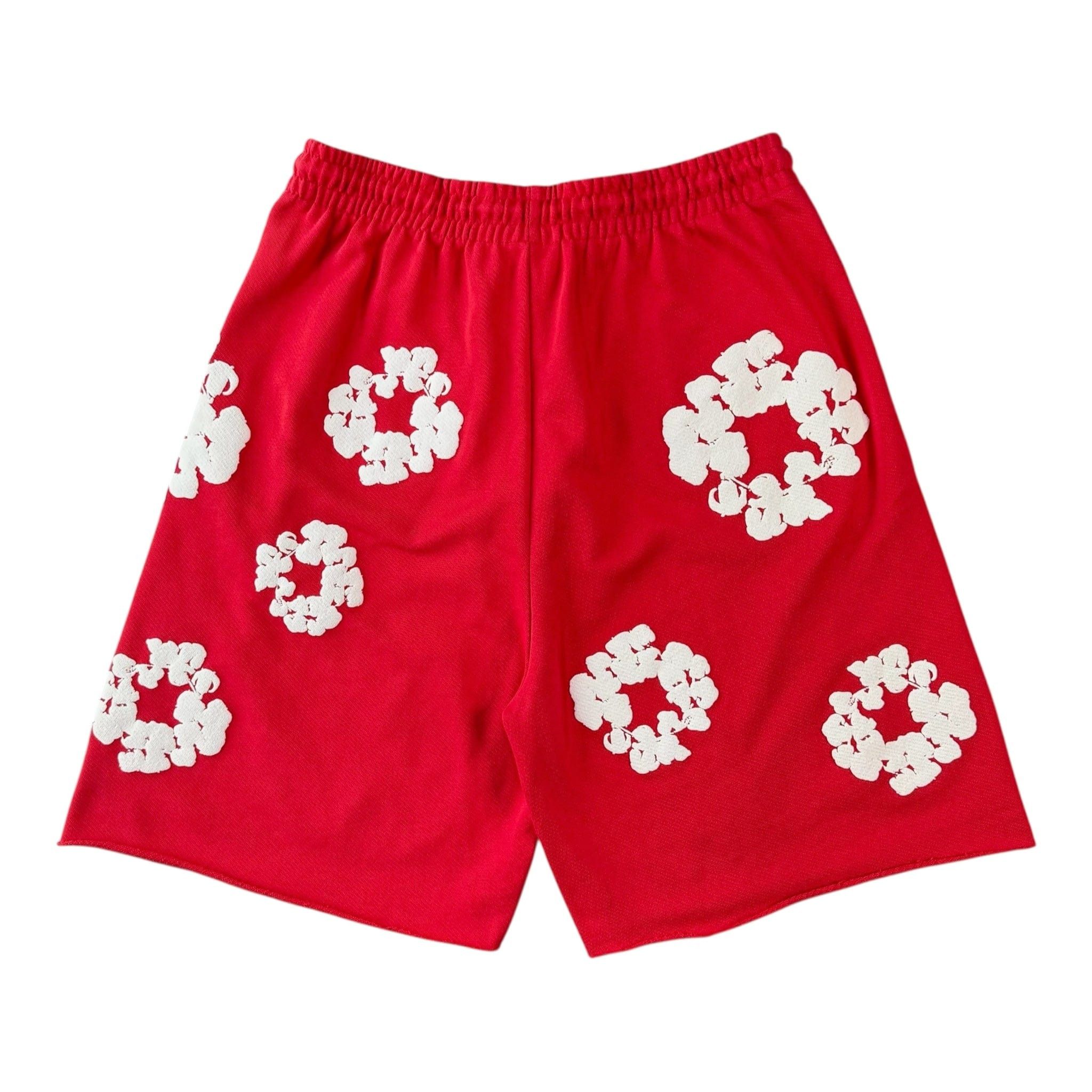 DENIM TEARS The Cotton Wreath Shorts Red Size US 36 / EU 52 - 2 Thumbnail