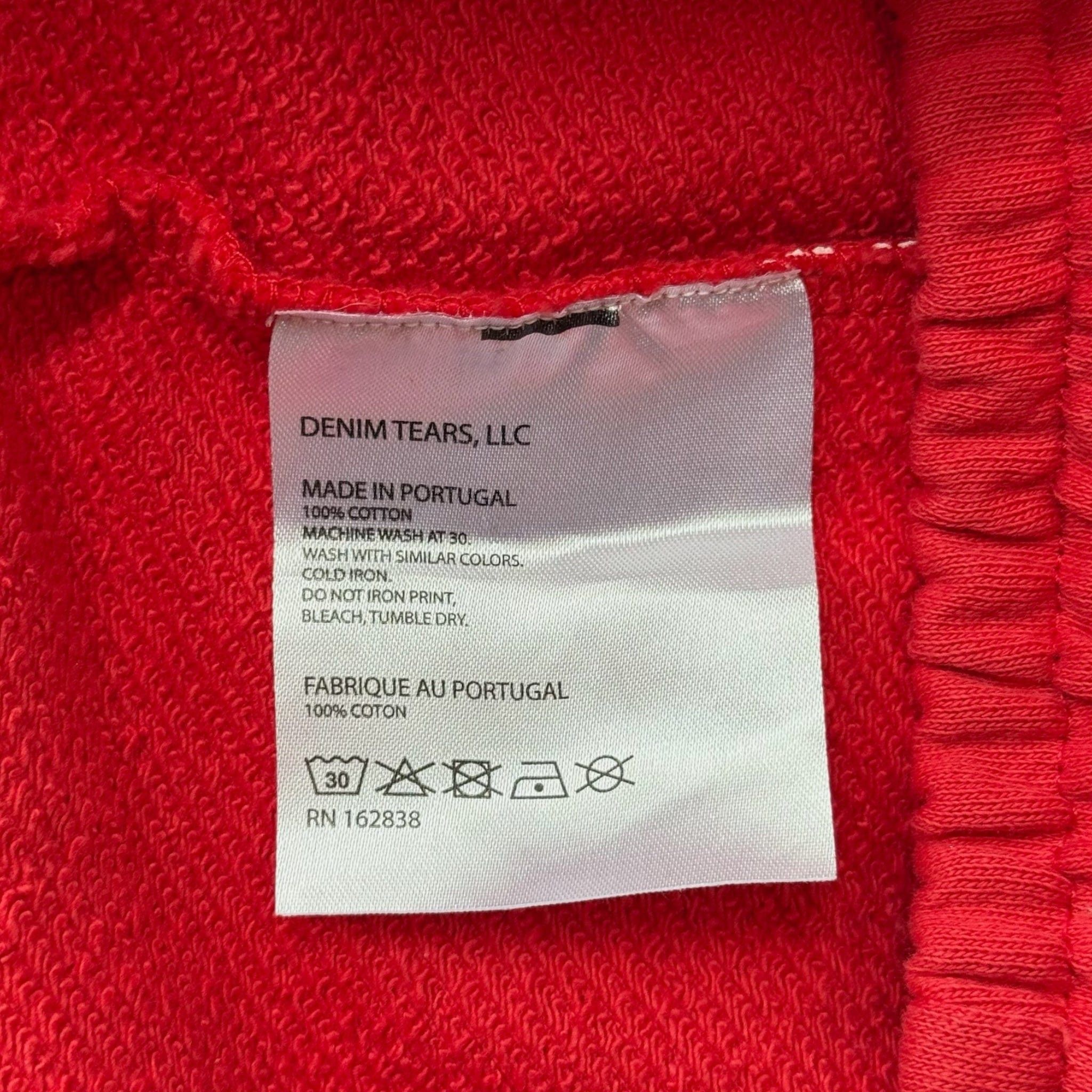 DENIM TEARS The Cotton Wreath Shorts Red Size US 36 / EU 52 - 6 Thumbnail