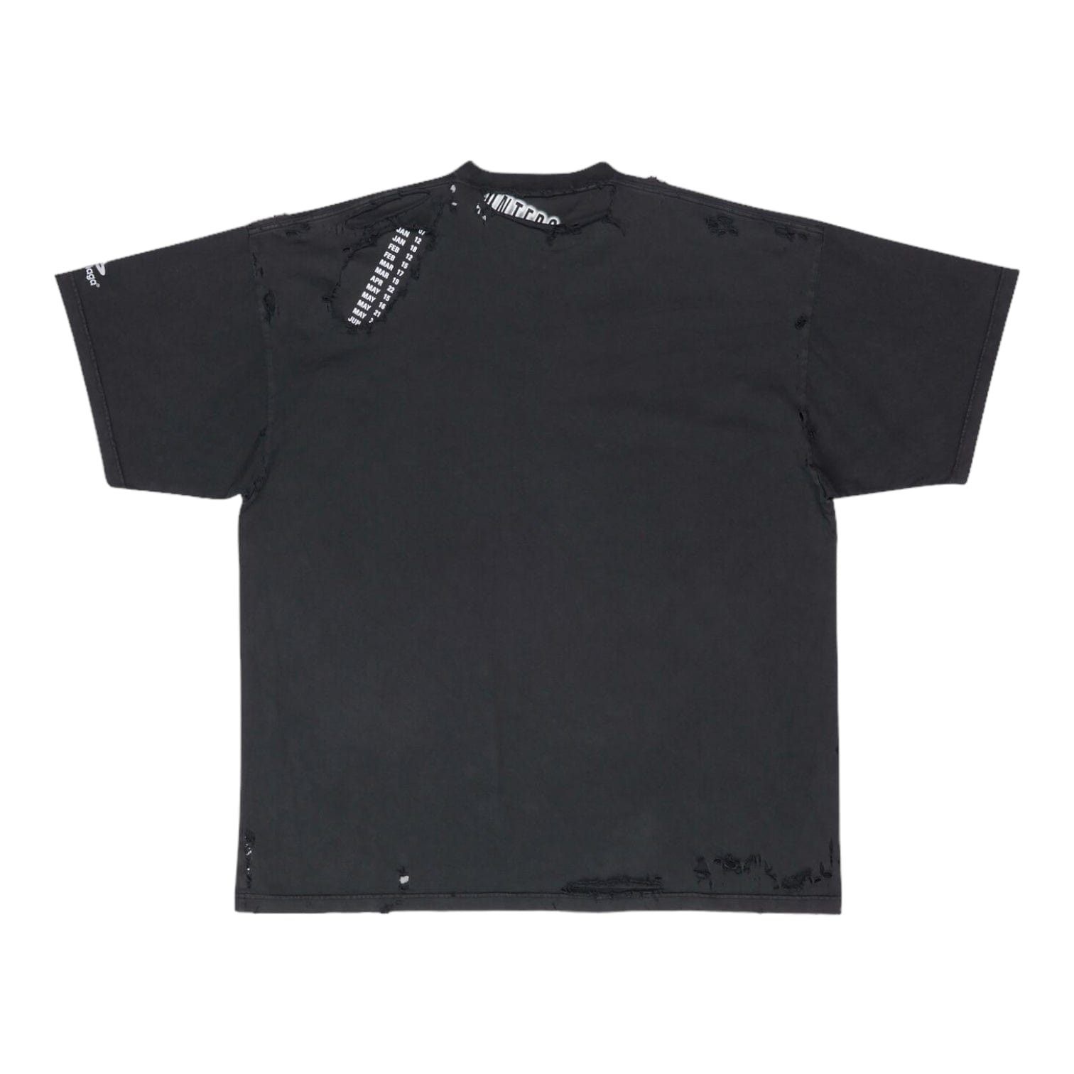 Balenciaga 3B Sports Icon Repaired Oversized Short Tee Shirt Black Size US XS / EU 42 / 0 - 2 Thumbnail
