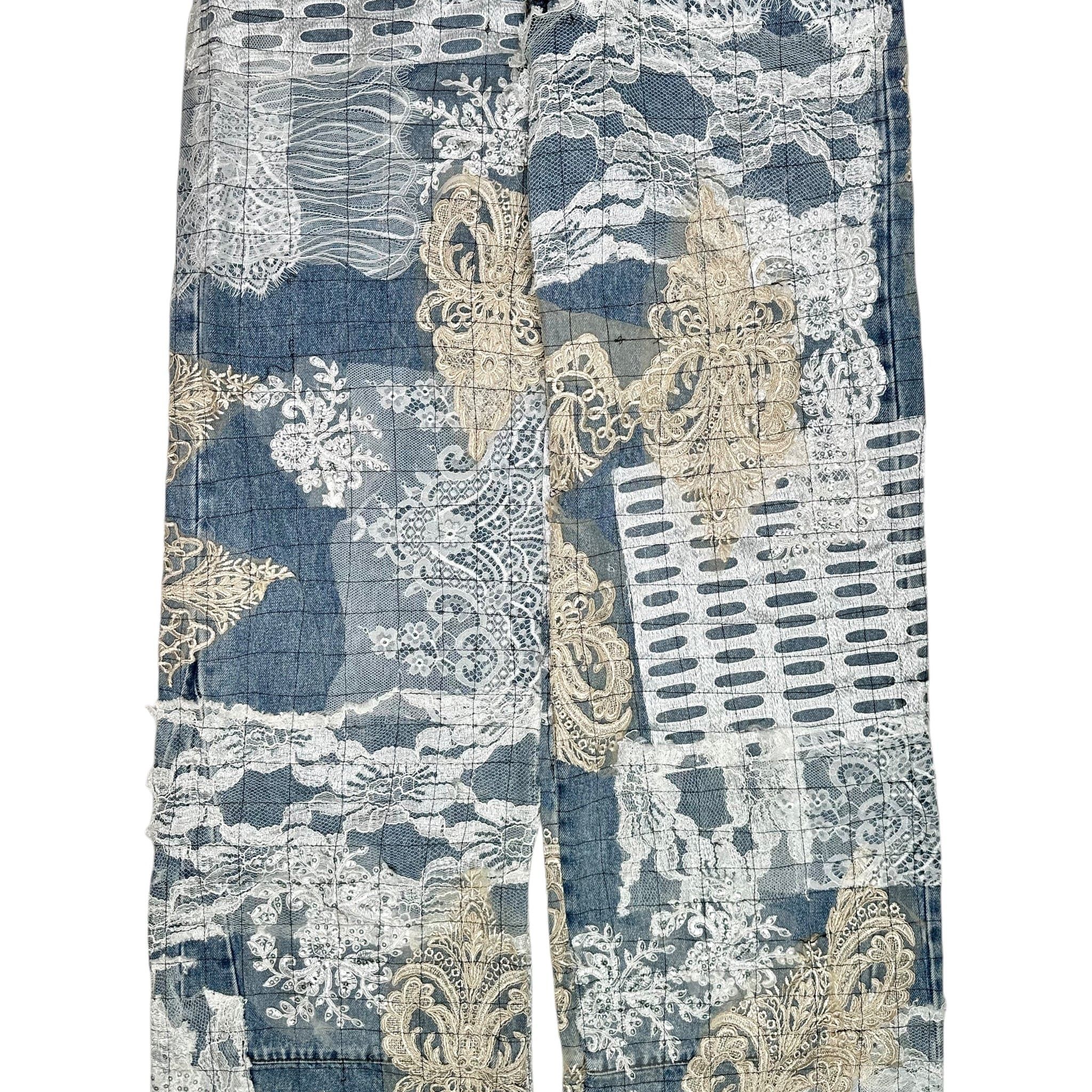 Who Decides War Grid Lace Jeans Sky Indigo Size US 30 / EU 46 - 3 Thumbnail